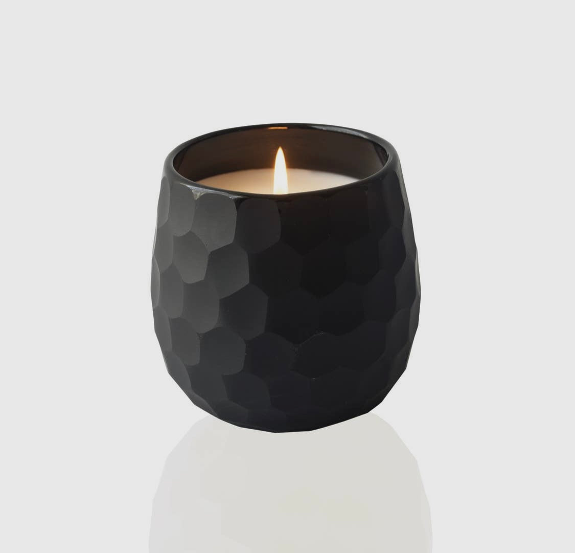 Botanique Luxe Black Glass Candle - Royal Eden Manor