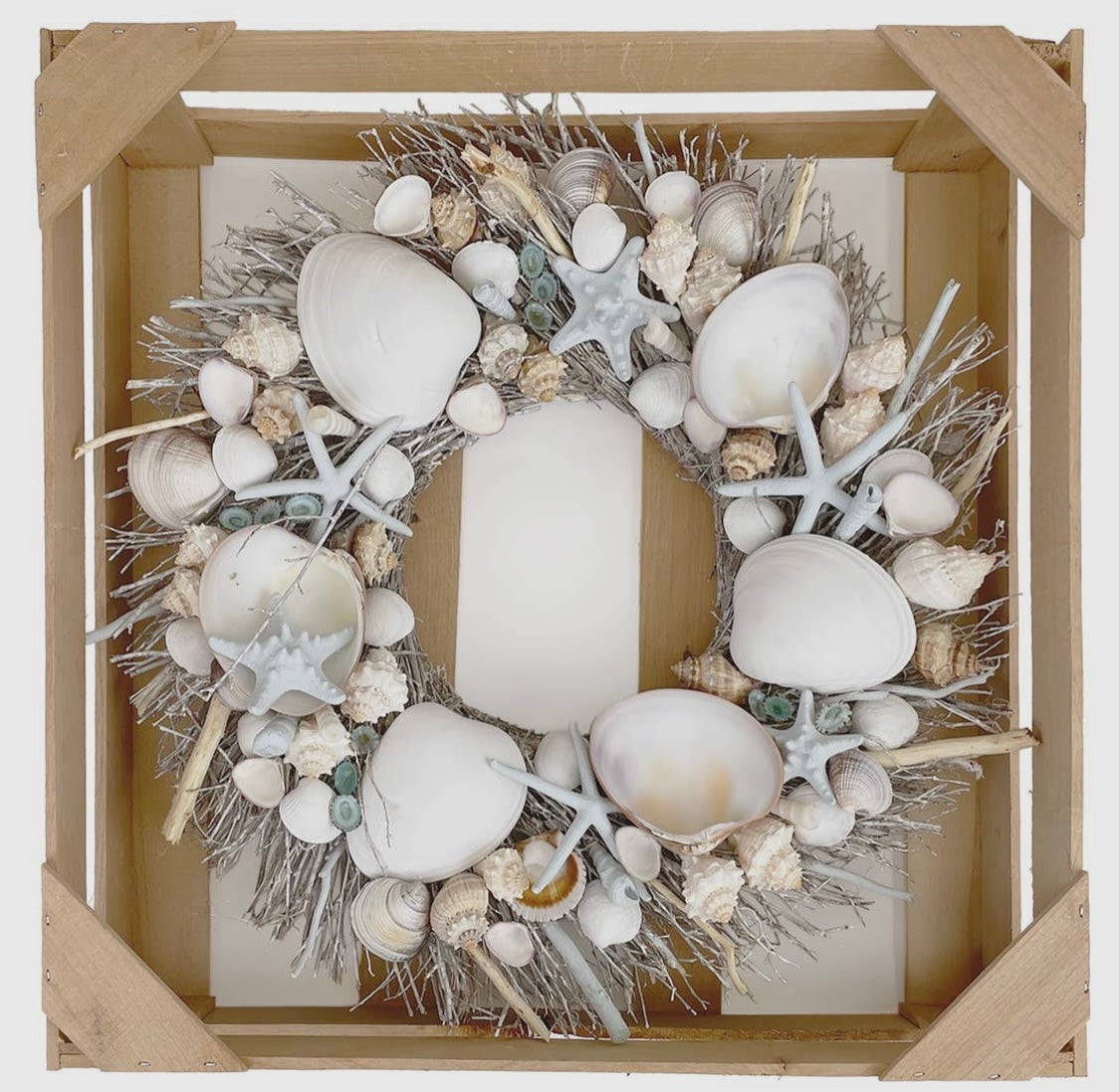 Beaufort Coastal Seashell Wreath