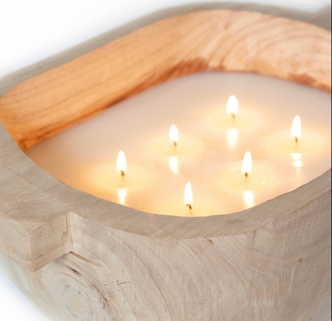 Pawleys Island Wood-Handled Candle Bowl