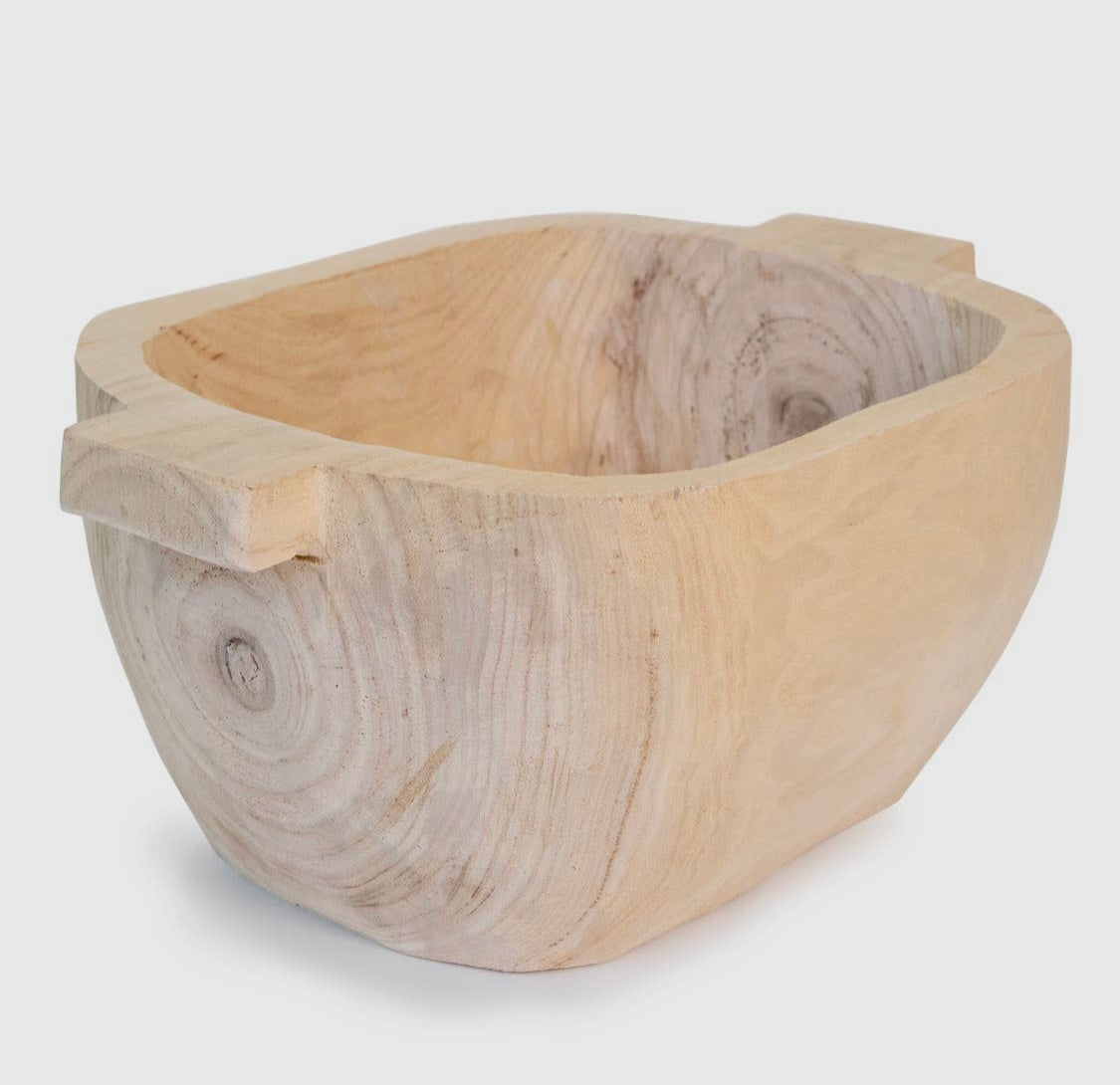 Paulownia Oval Handle Bowl