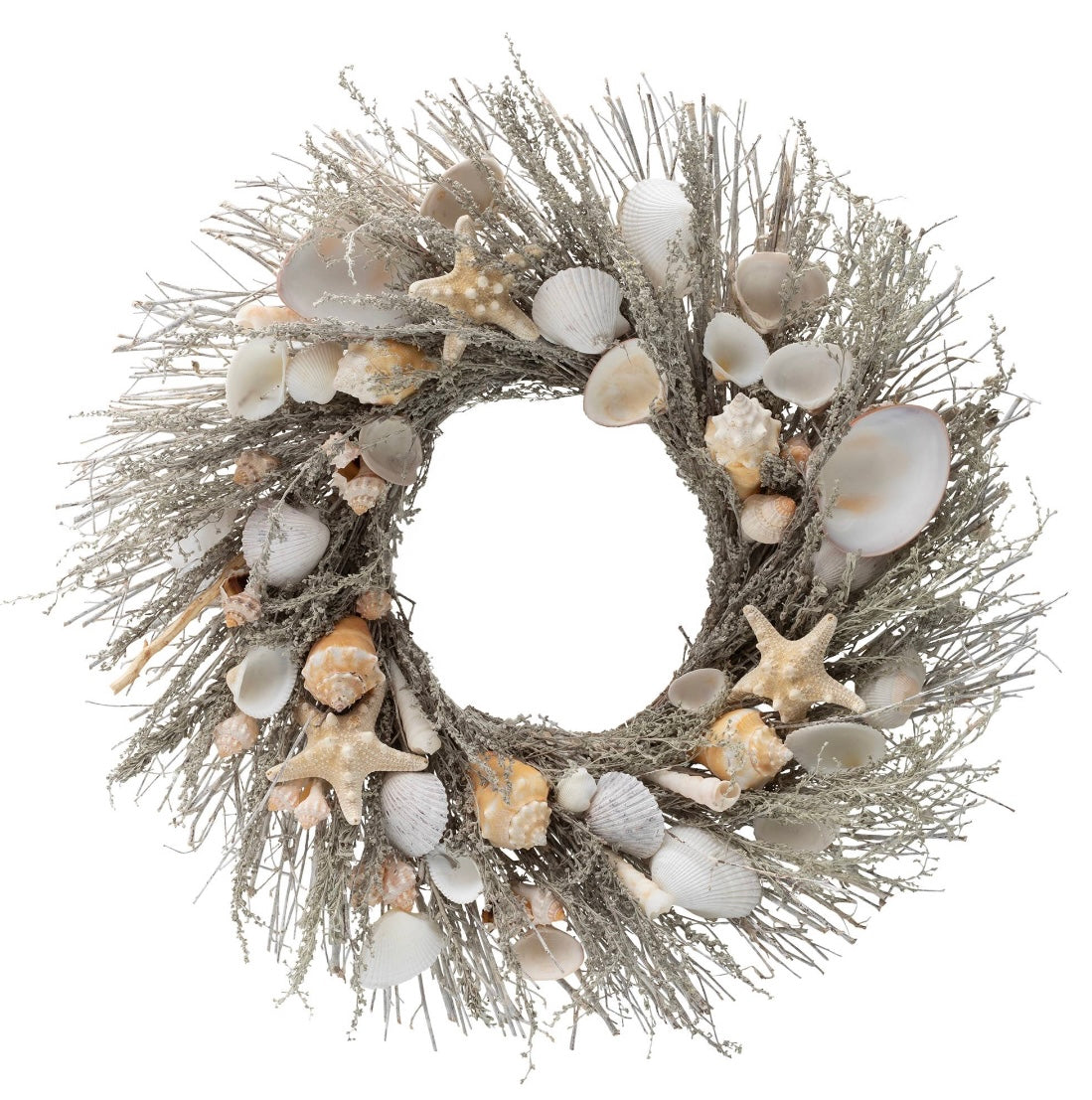 Folly Beach Seashell Wreath