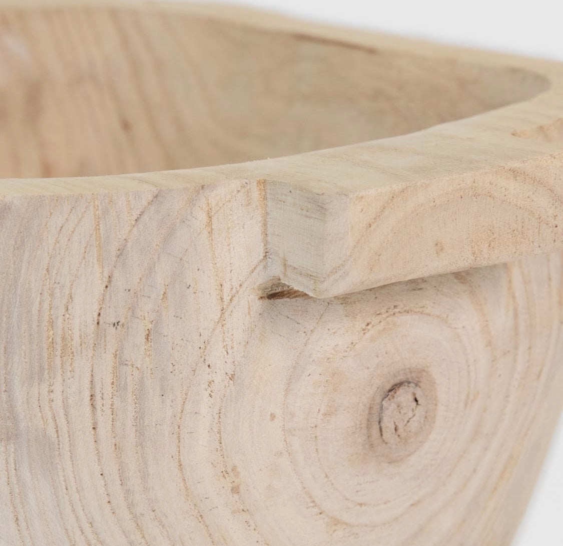 Paulownia Oval Handle Bowl