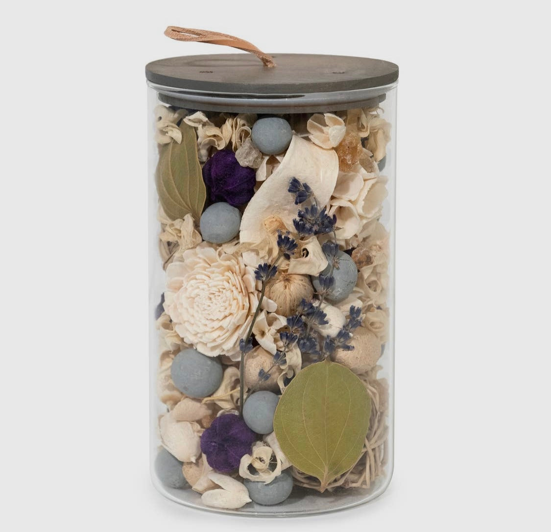 Amber Lavender Potpourri Jar