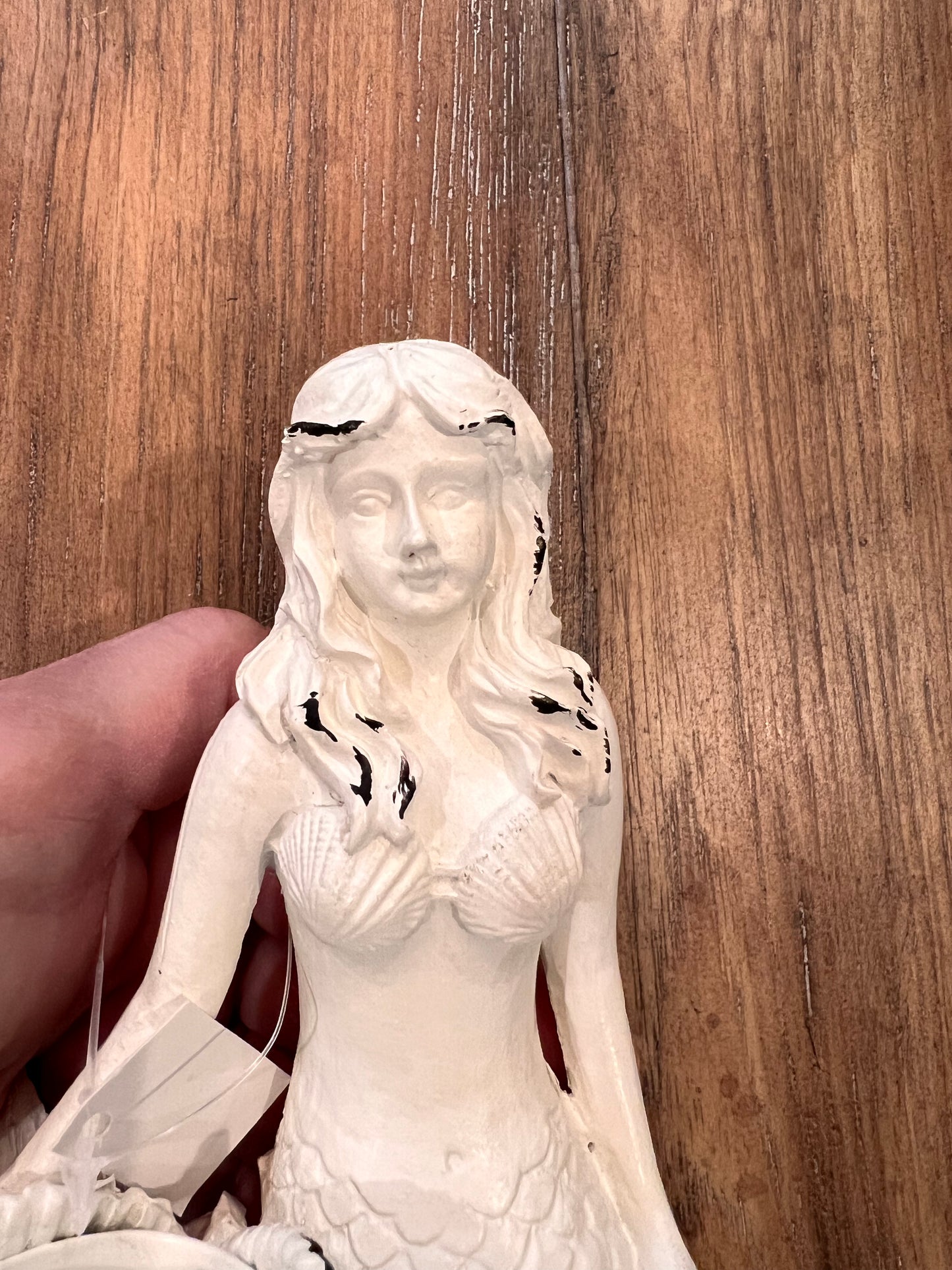 Mermaid White Candle Holder