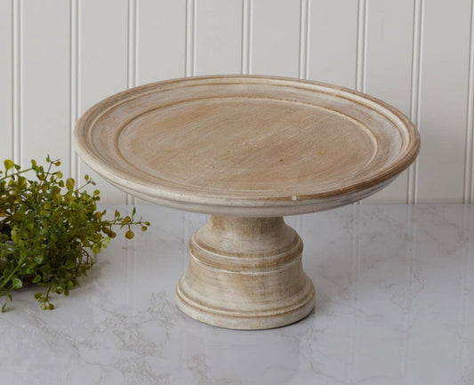 White Washed Cake Stand