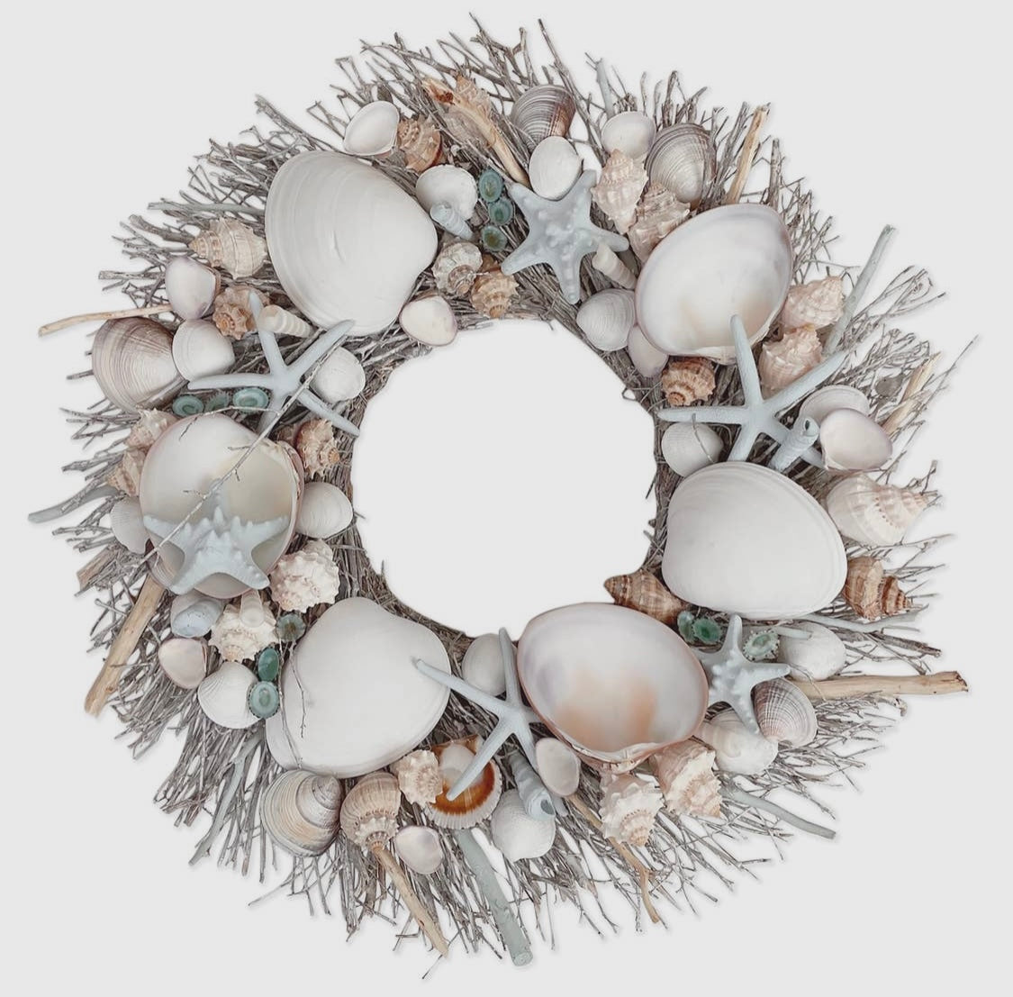 Beaufort Coastal Seashell Wreath