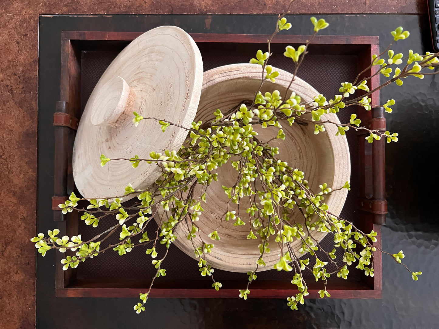 EVERYTHING Bowl - Paulownia Wood Bowl with Lid