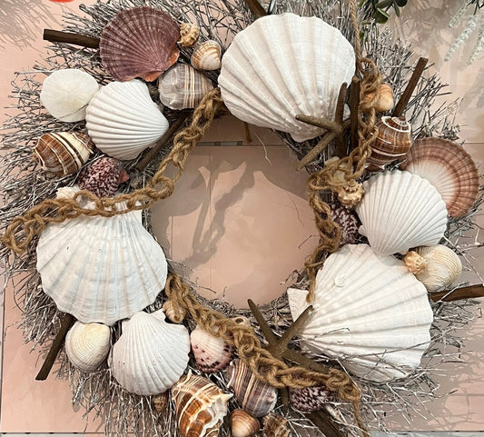 Nautical Seashell Wreath