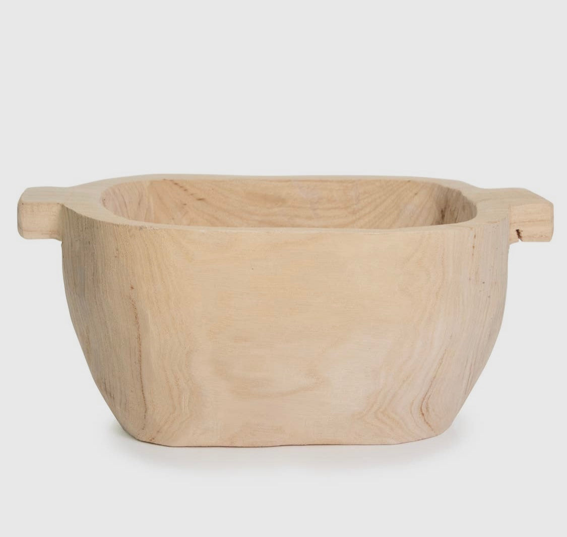 Paulownia Oval Handle Bowl