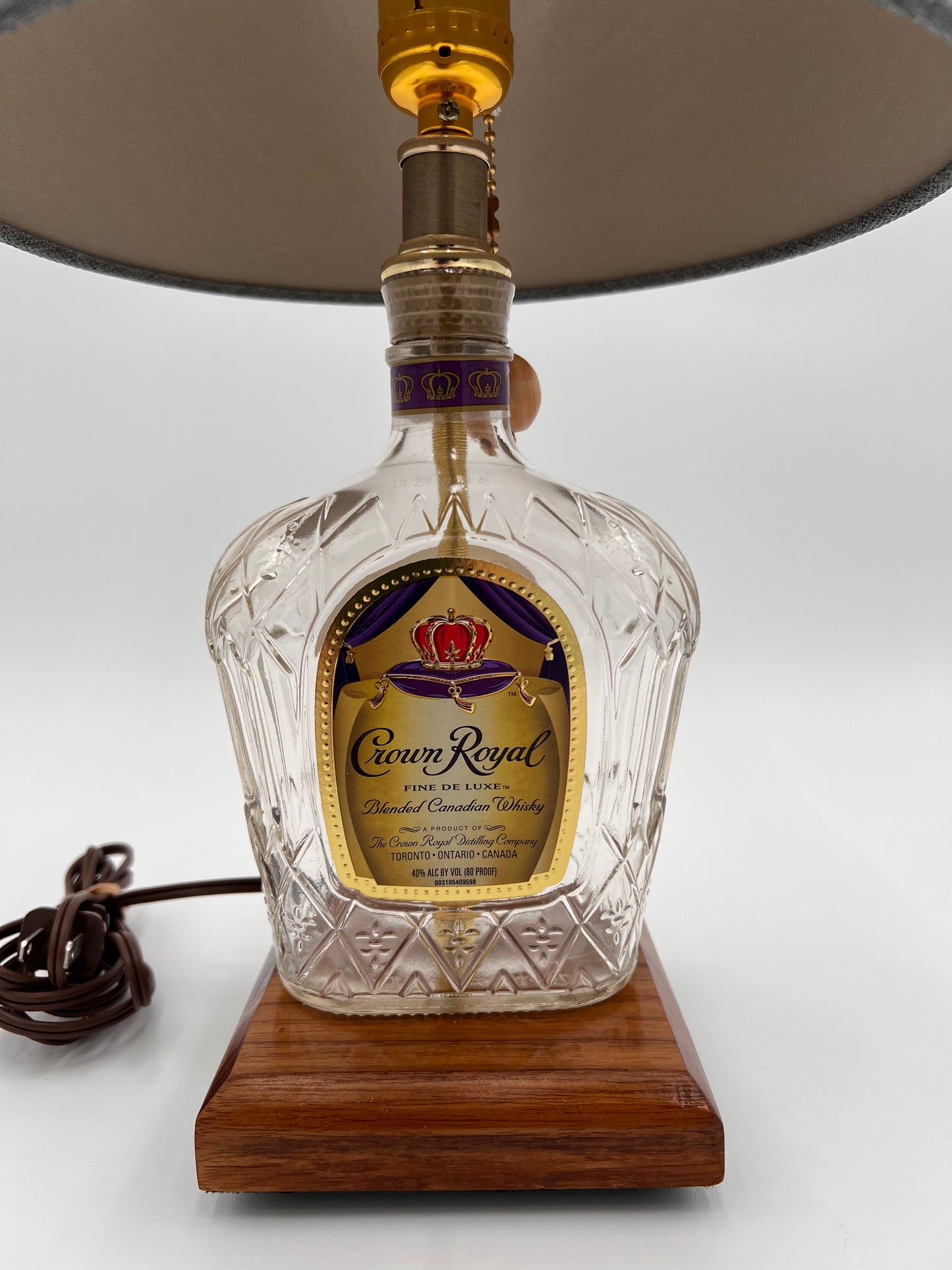 Crown Royal Bourbon Bottle Lamp