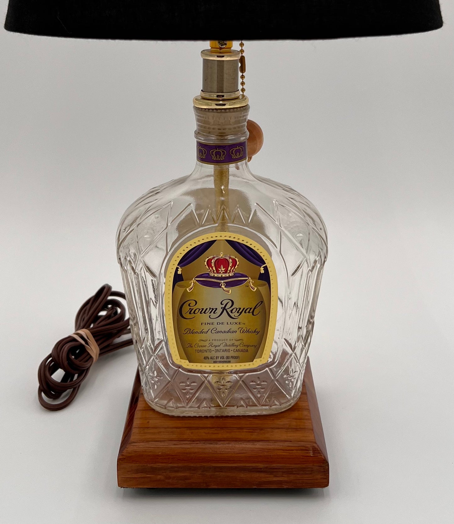 Crown Royal Bourbon Bottle Lamp