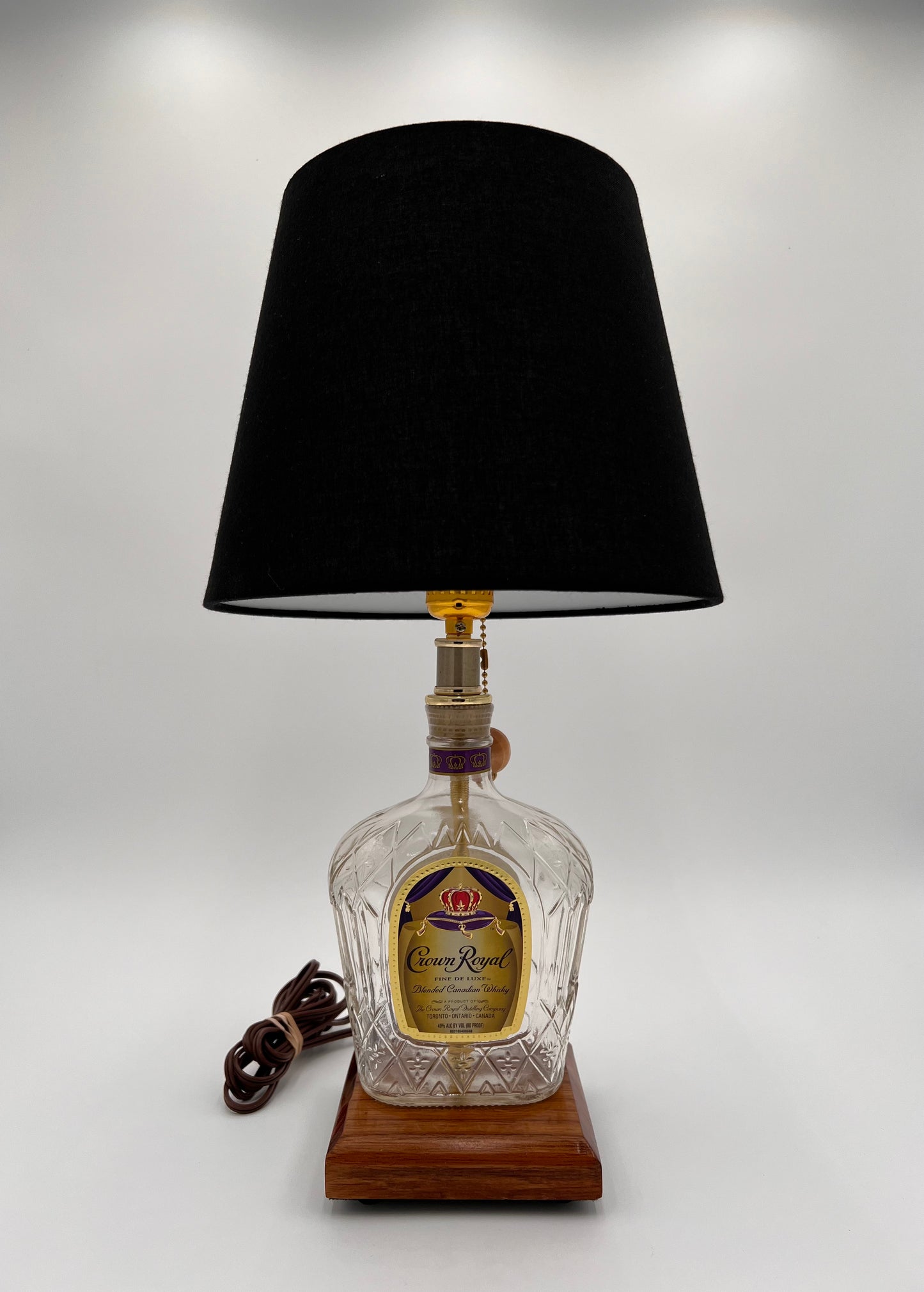 Crown Royal Bourbon Bottle Lamp