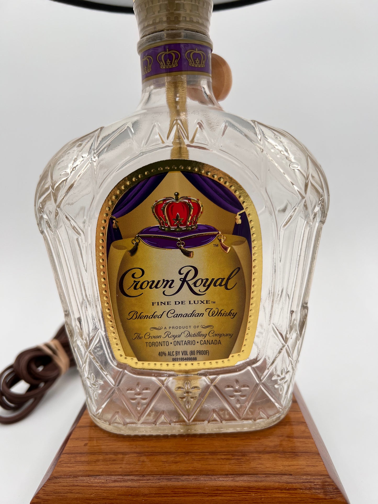 Crown Royal Bourbon Bottle Lamp