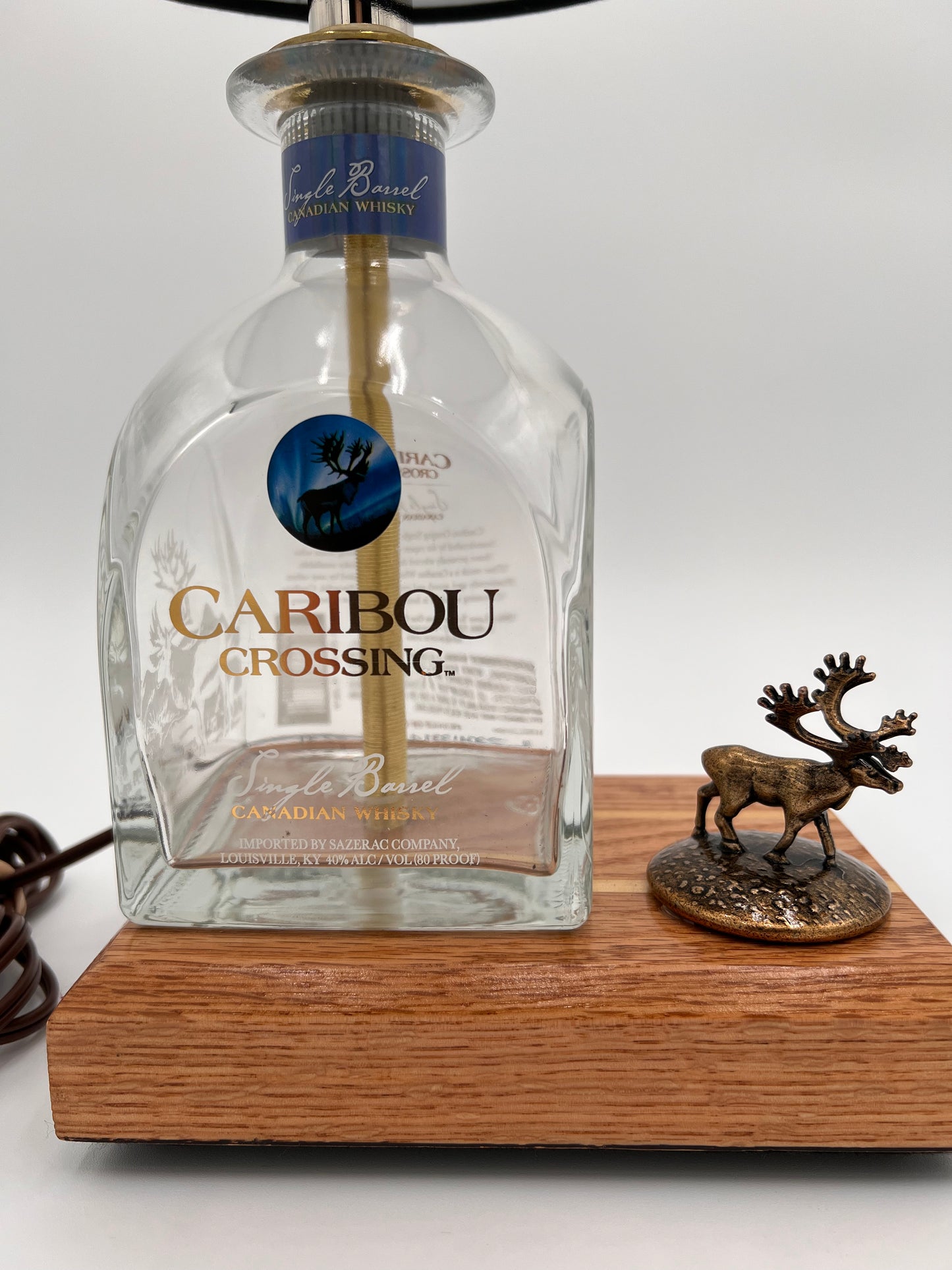 Caribou Crossing Bourbon Bottle Lamp