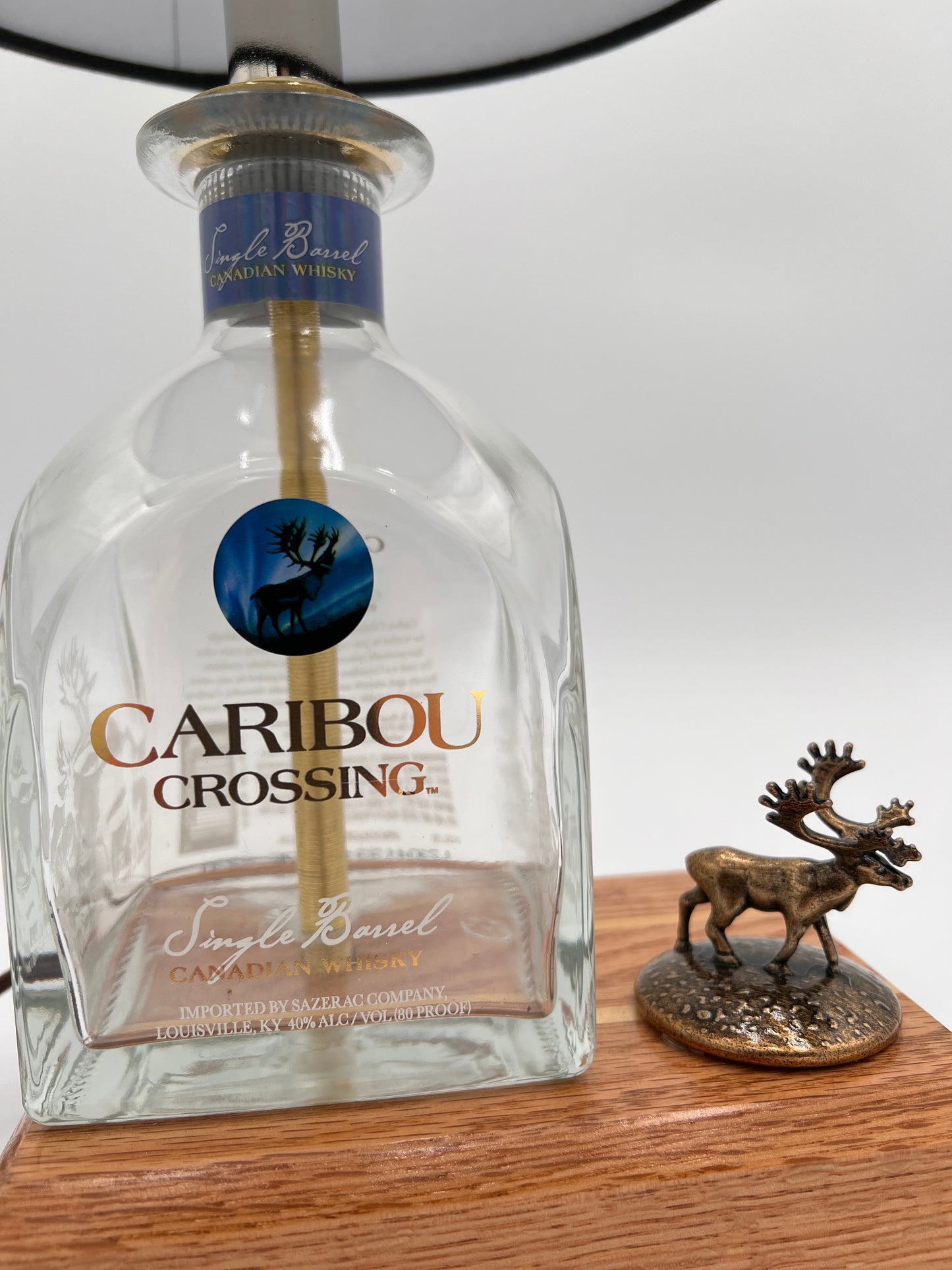 Caribou Crossing Bourbon Bottle Lamp