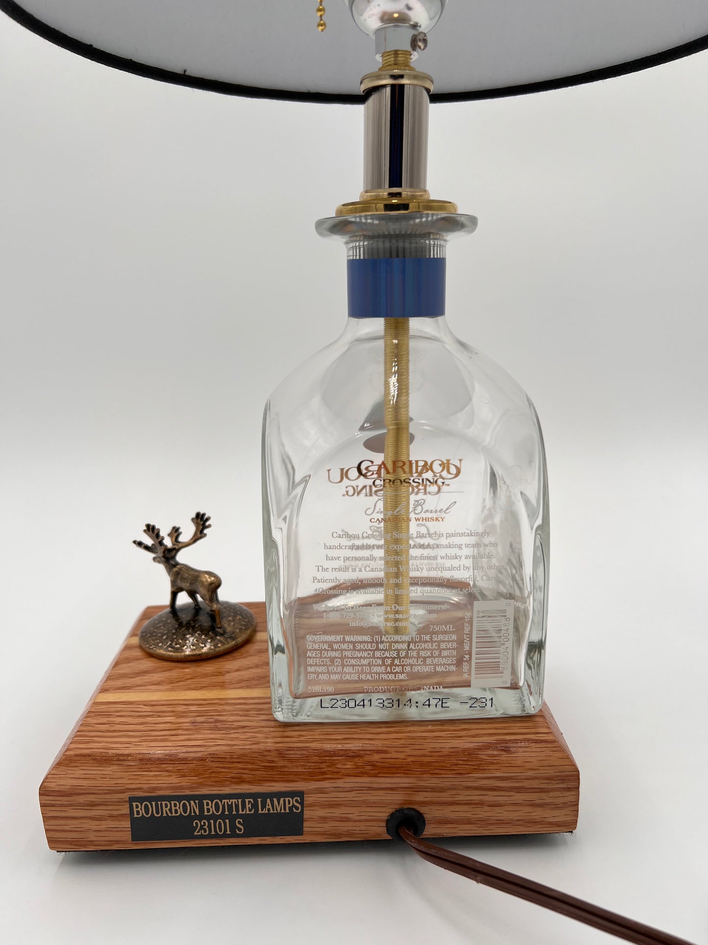 Caribou Crossing Bourbon Bottle Lamp