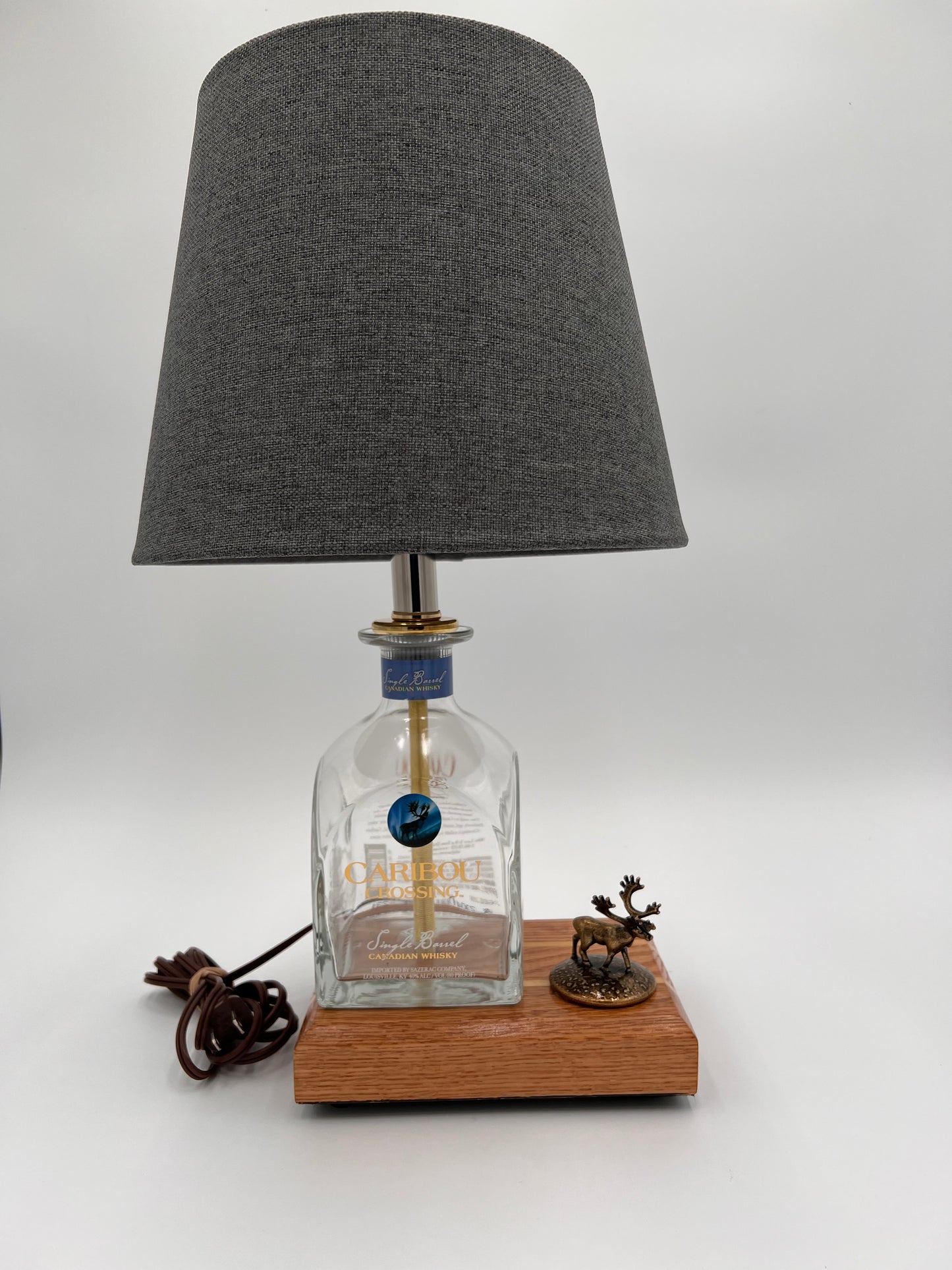 Caribou Crossing Bourbon Bottle Lamp