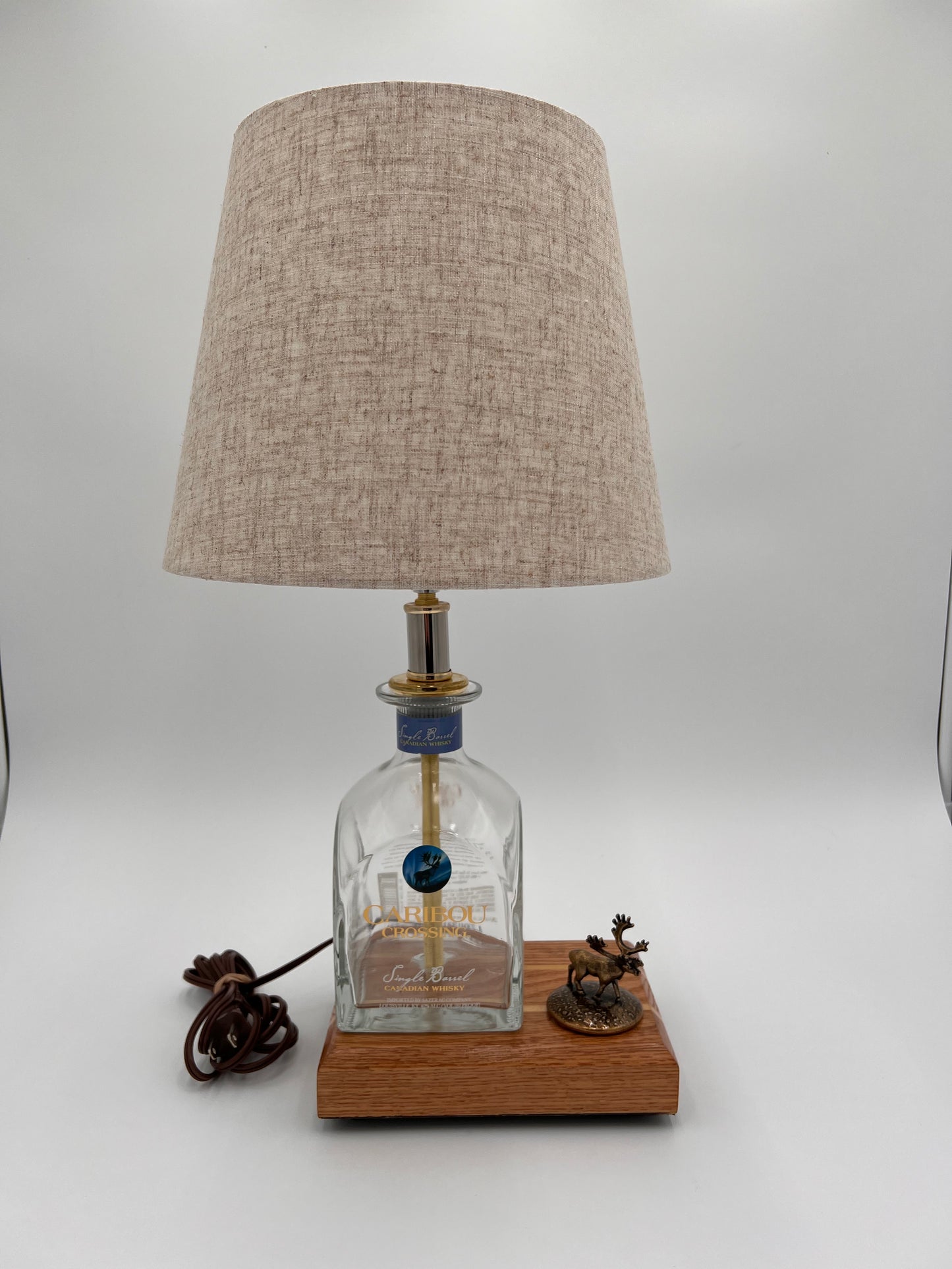 Caribou Crossing Bourbon Bottle Lamp