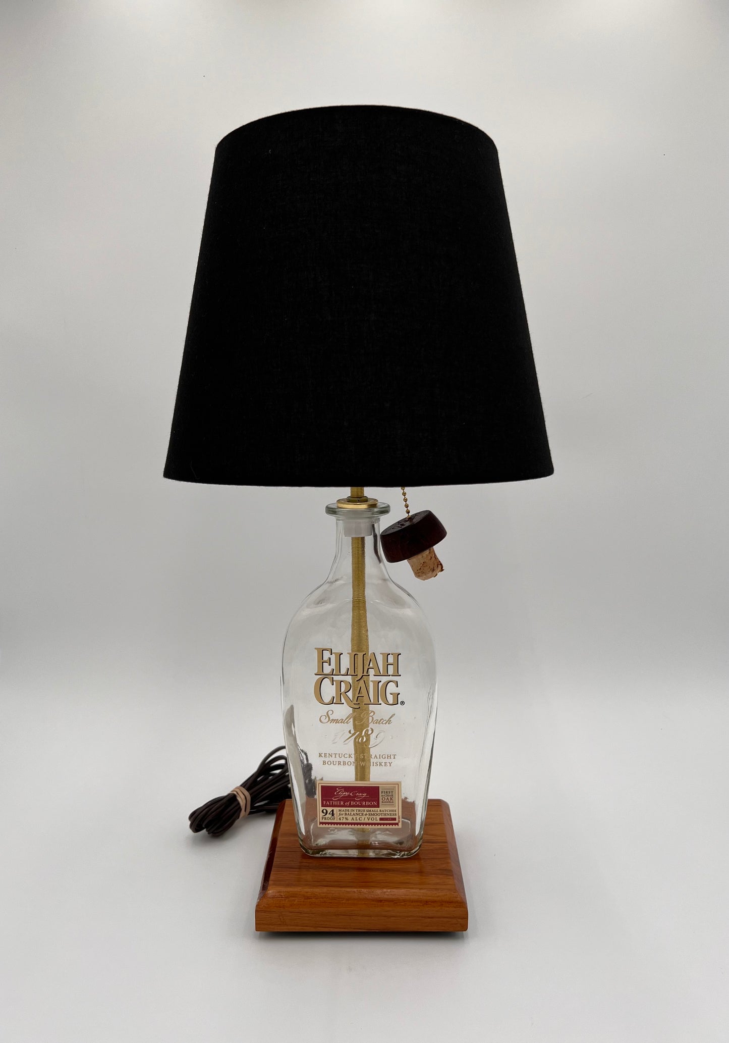 Elijah Craig Bourbon Bottle Lamp