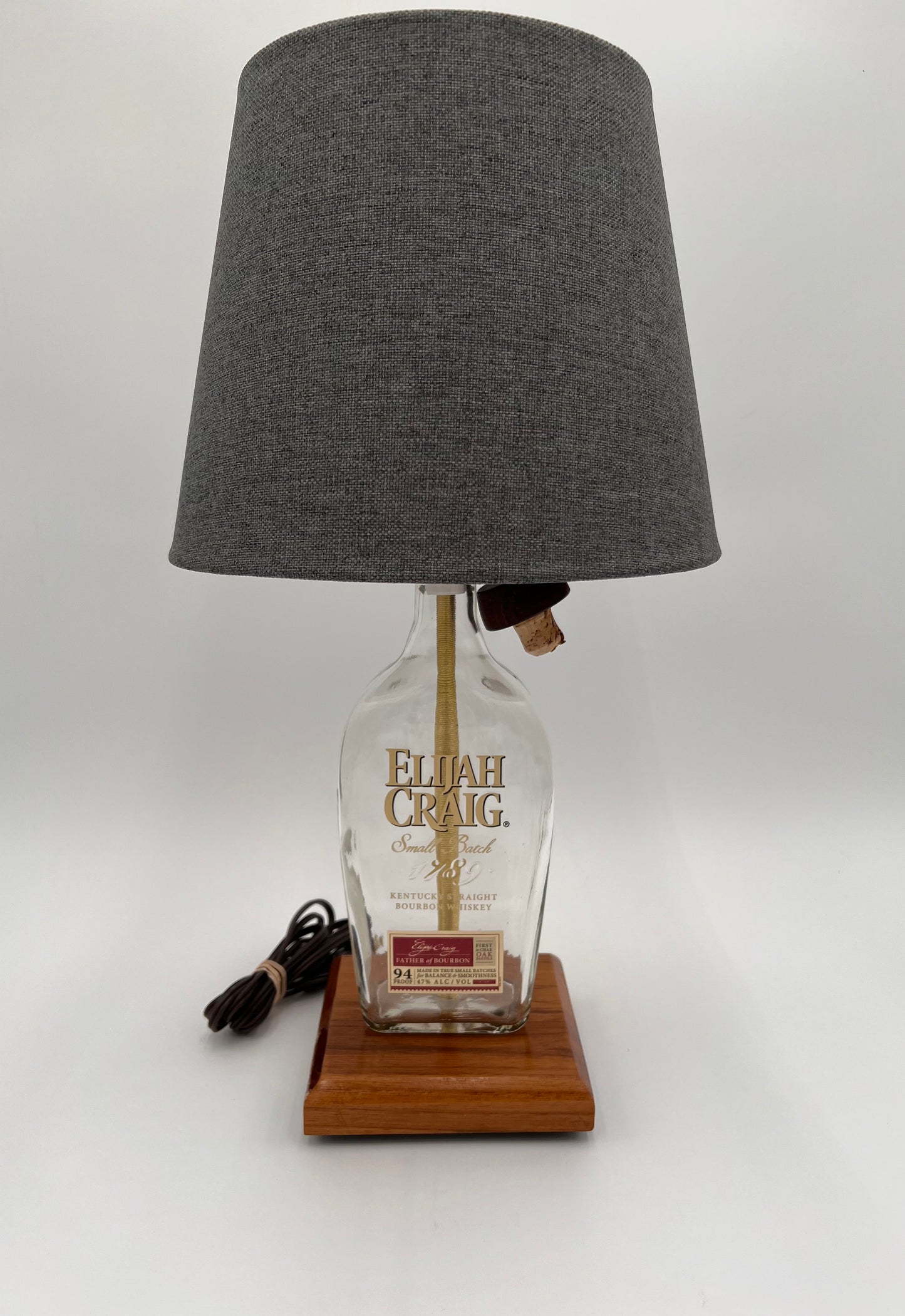 Elijah Craig Bourbon Bottle Lamp