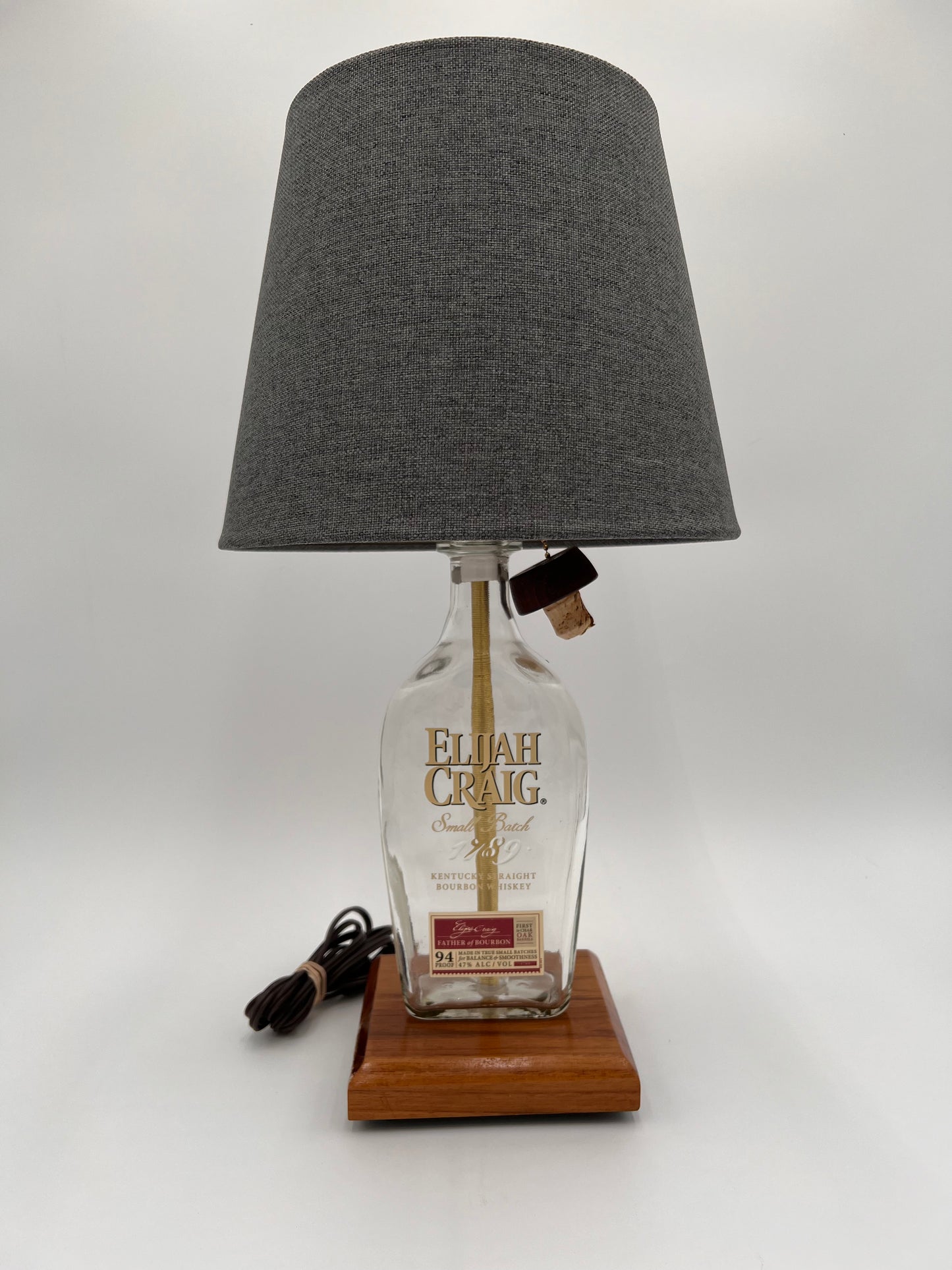 Elijah Craig Bourbon Bottle Lamp