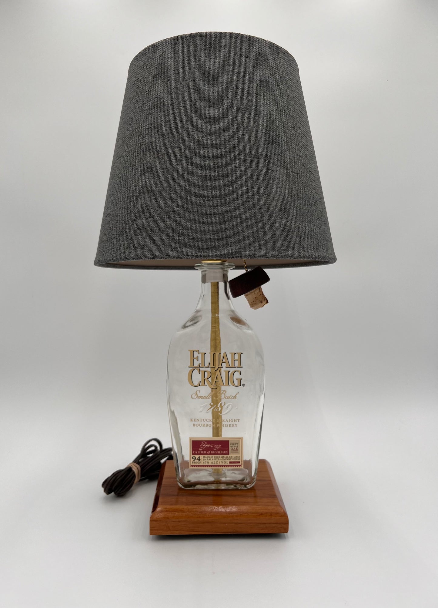 Elijah Craig Bourbon Bottle Lamp