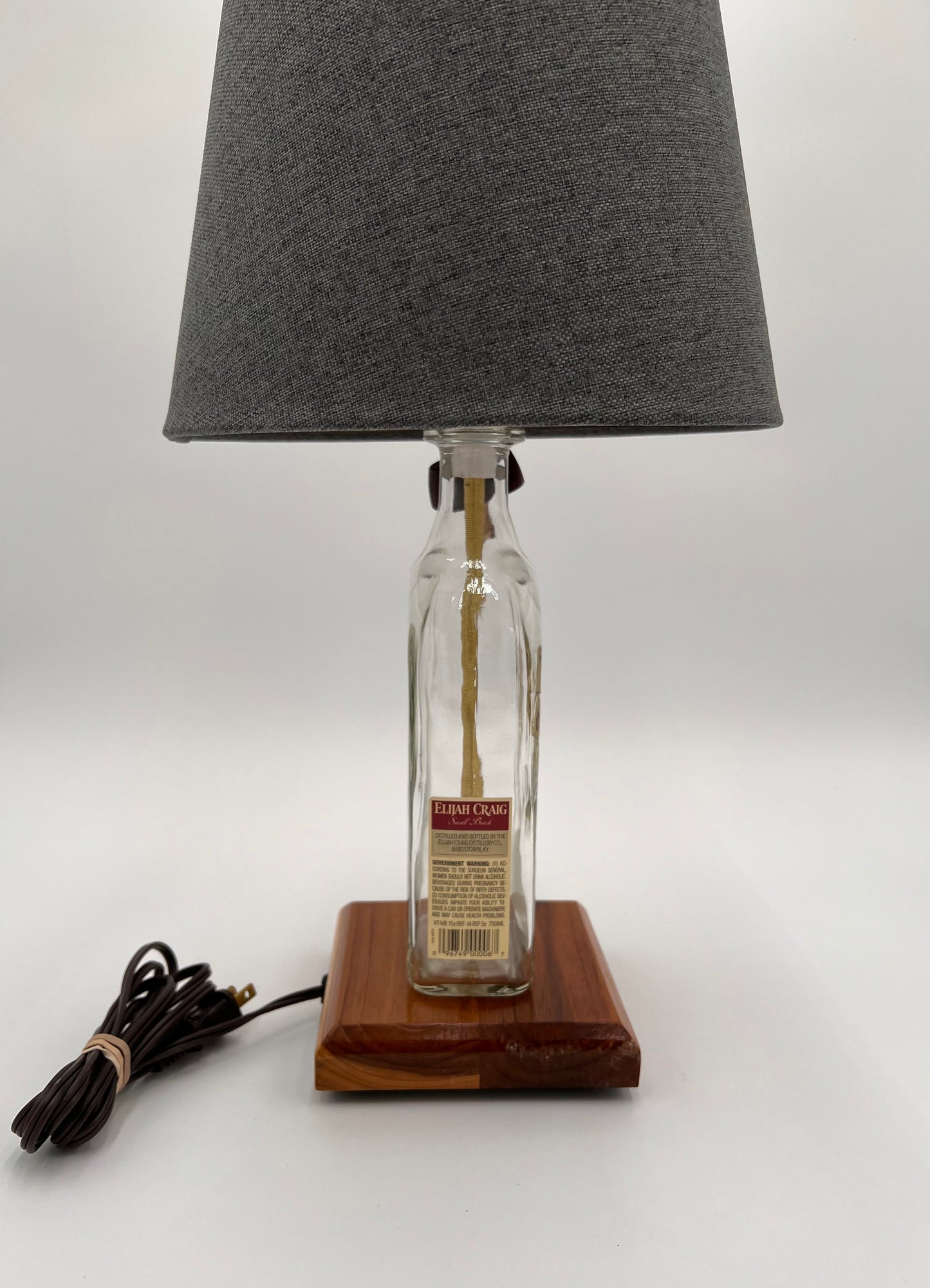 Elijah Craig Bourbon Bottle Lamp