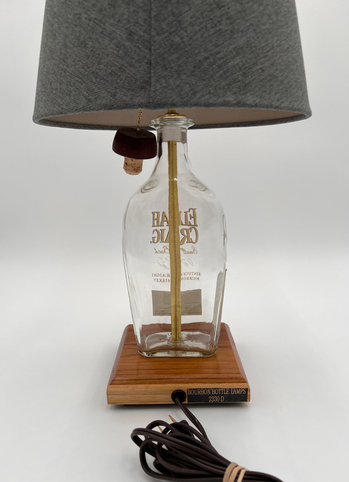 Elijah Craig Bourbon Bottle Lamp