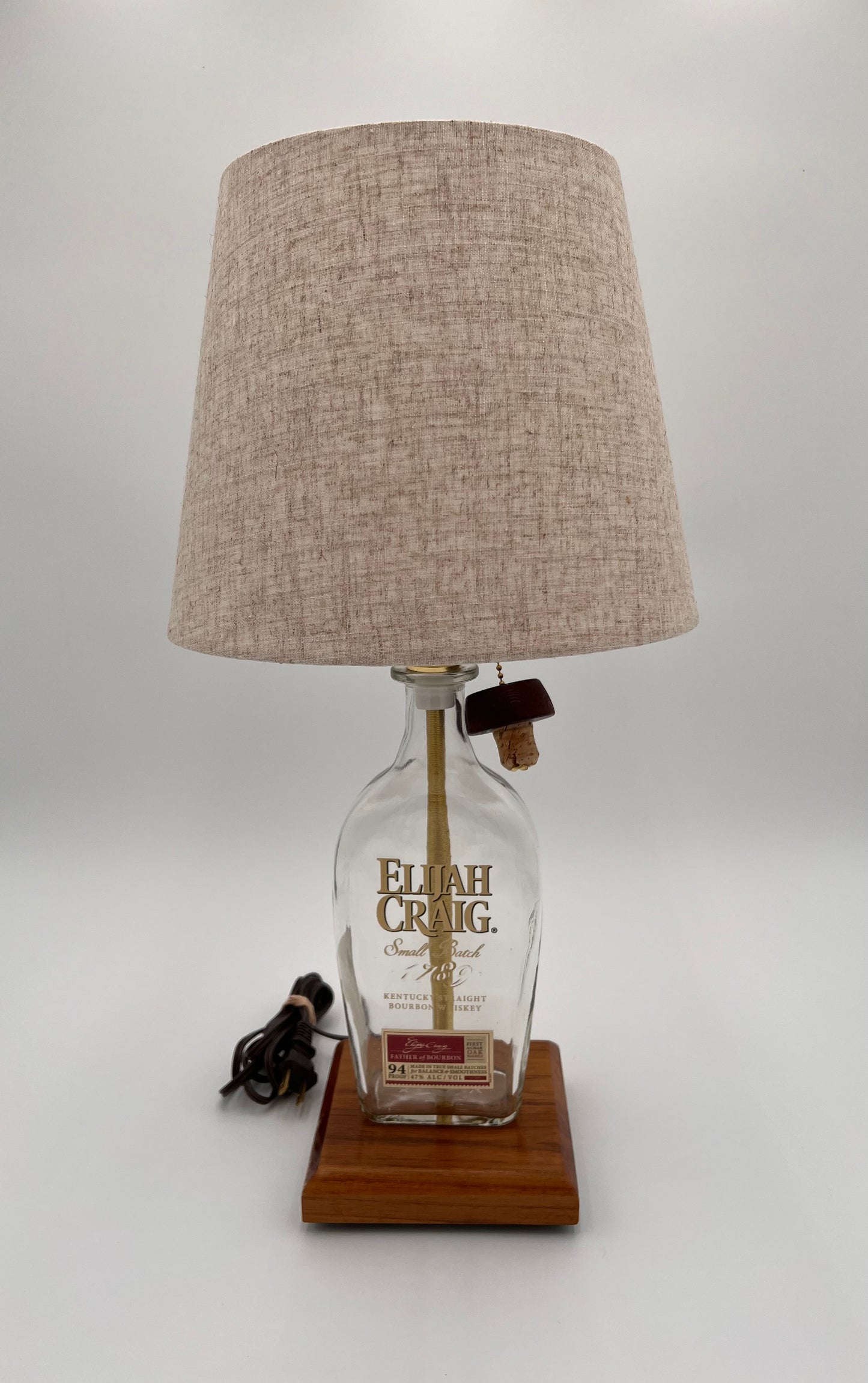 Elijah Craig Bourbon Bottle Lamp