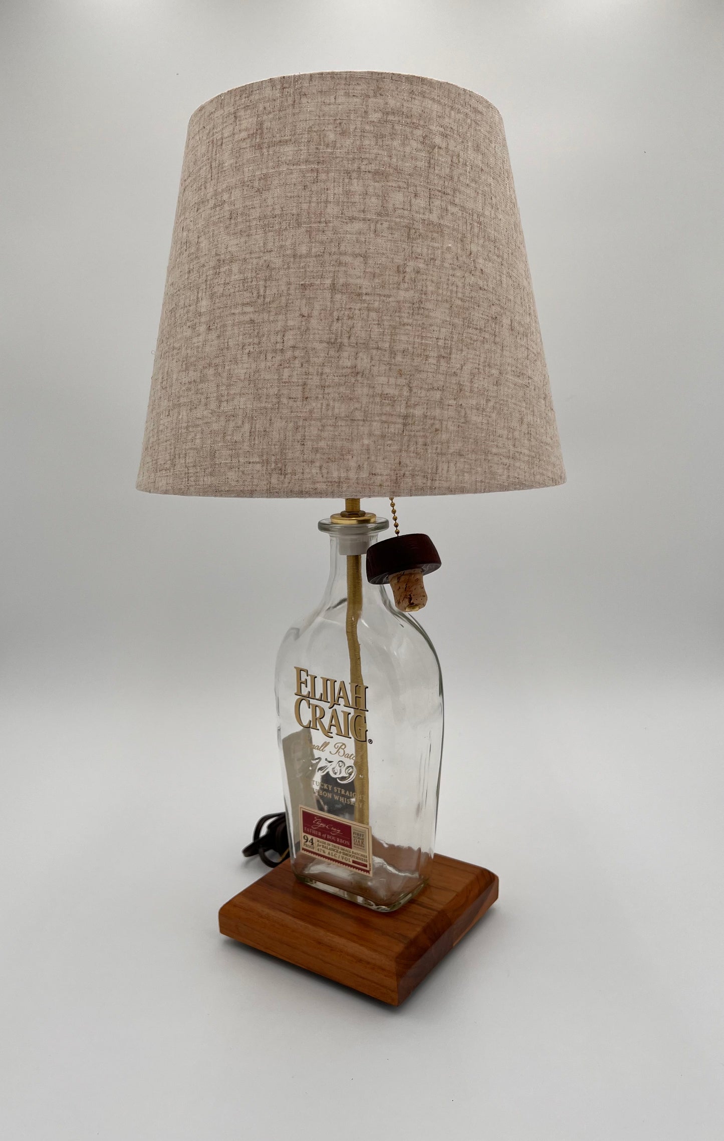 Elijah Craig Bourbon Bottle Lamp