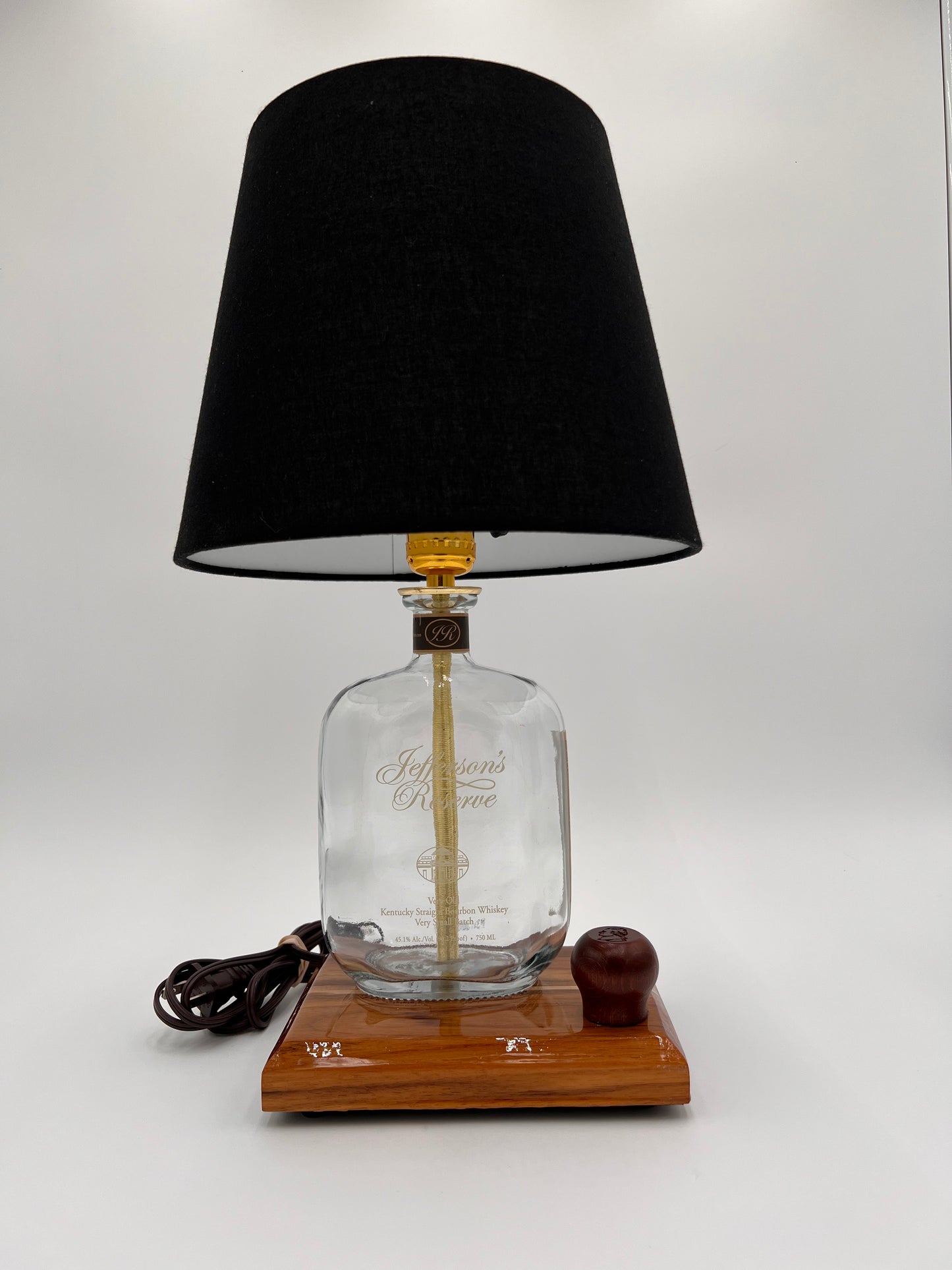 Jefferson Reserve Bourbon Bottle Lamp