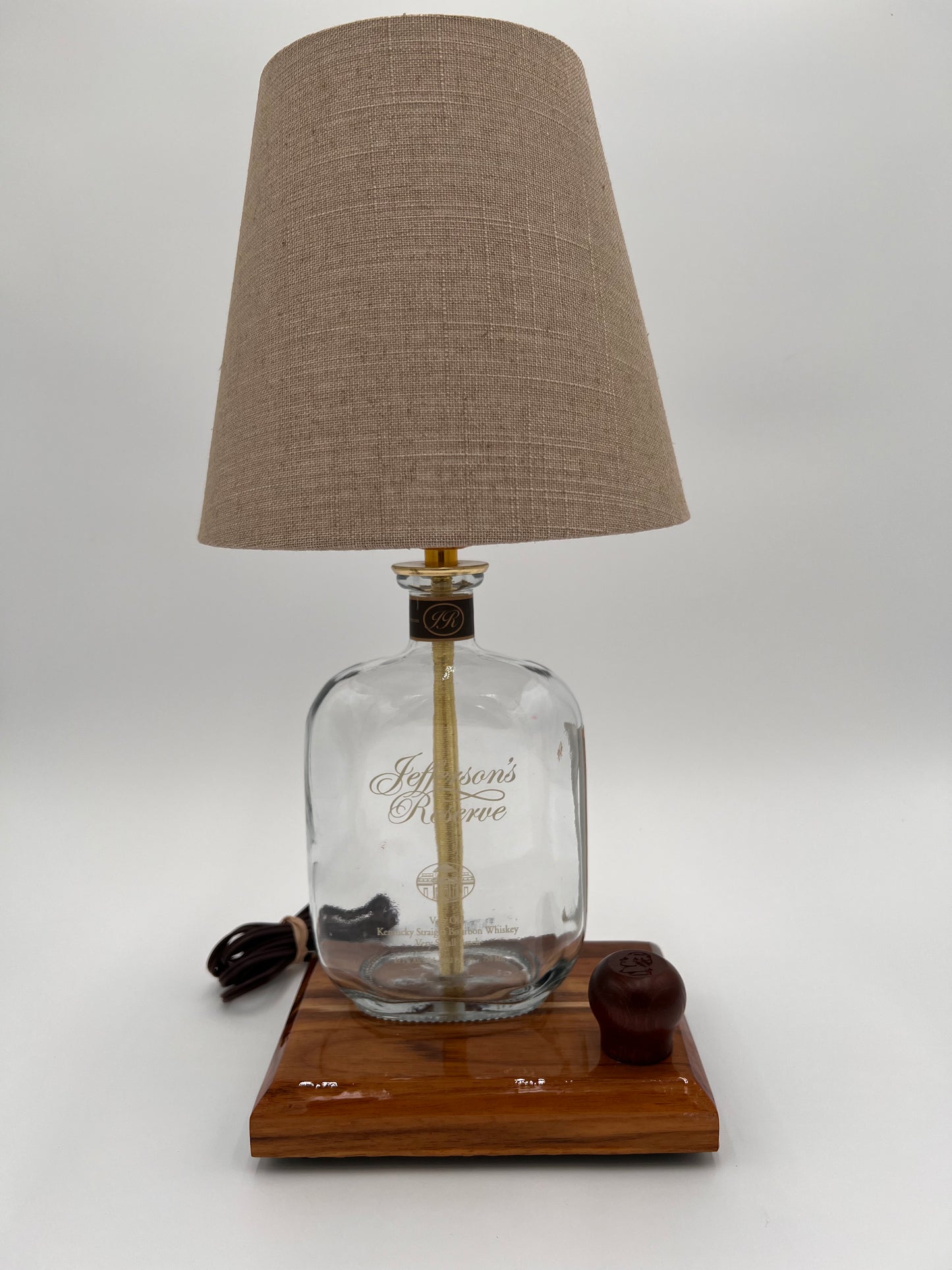 Jefferson Reserve Bourbon Bottle Lamp