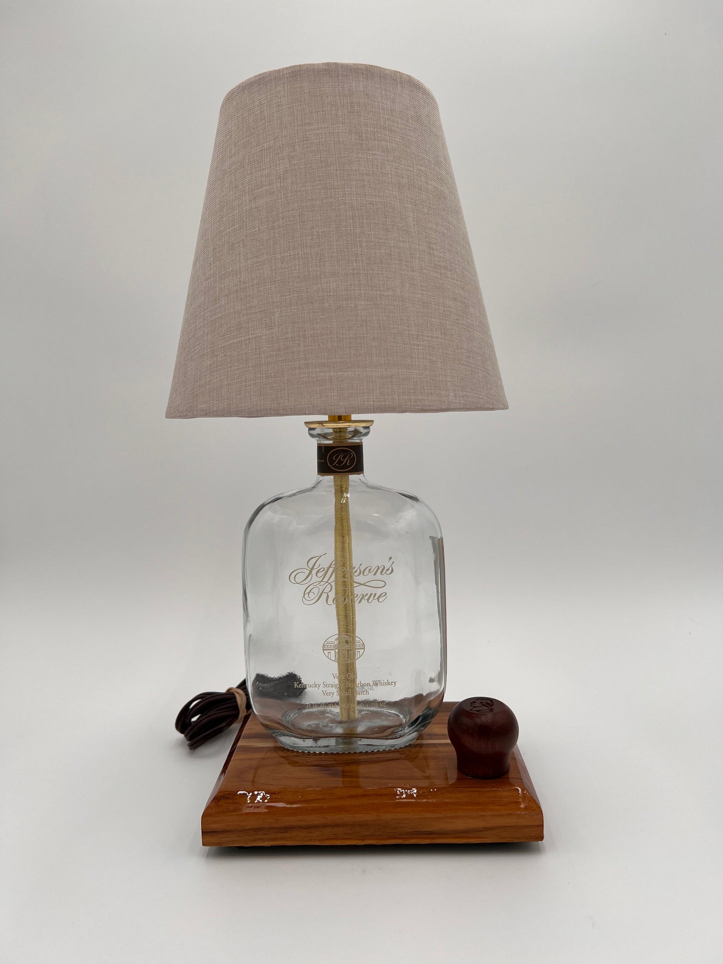 Jefferson Reserve Bourbon Bottle Lamp