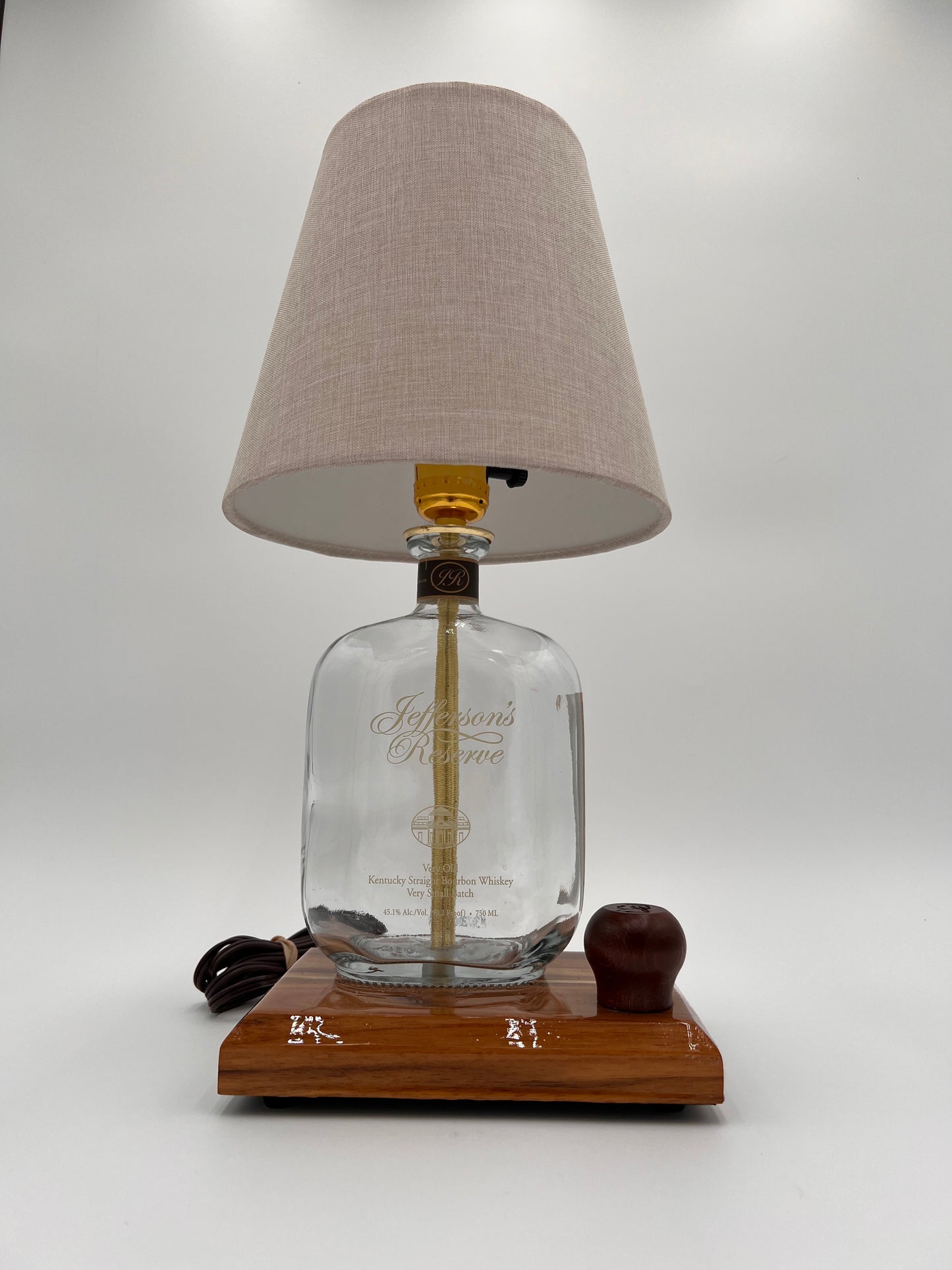 Jefferson Reserve Bourbon Bottle Lamp