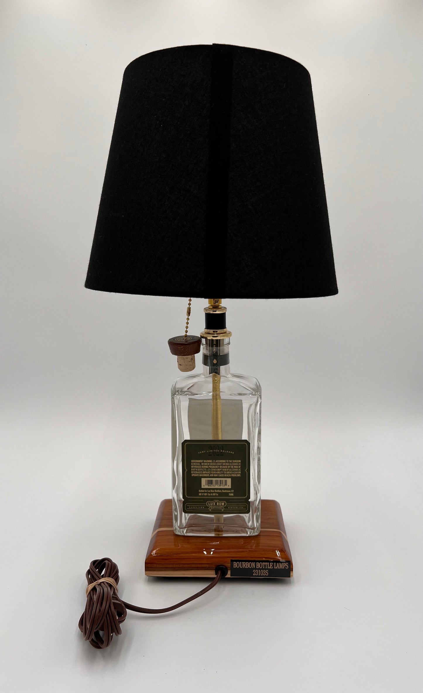 Blood Oath Bourbon Bottle Lamp