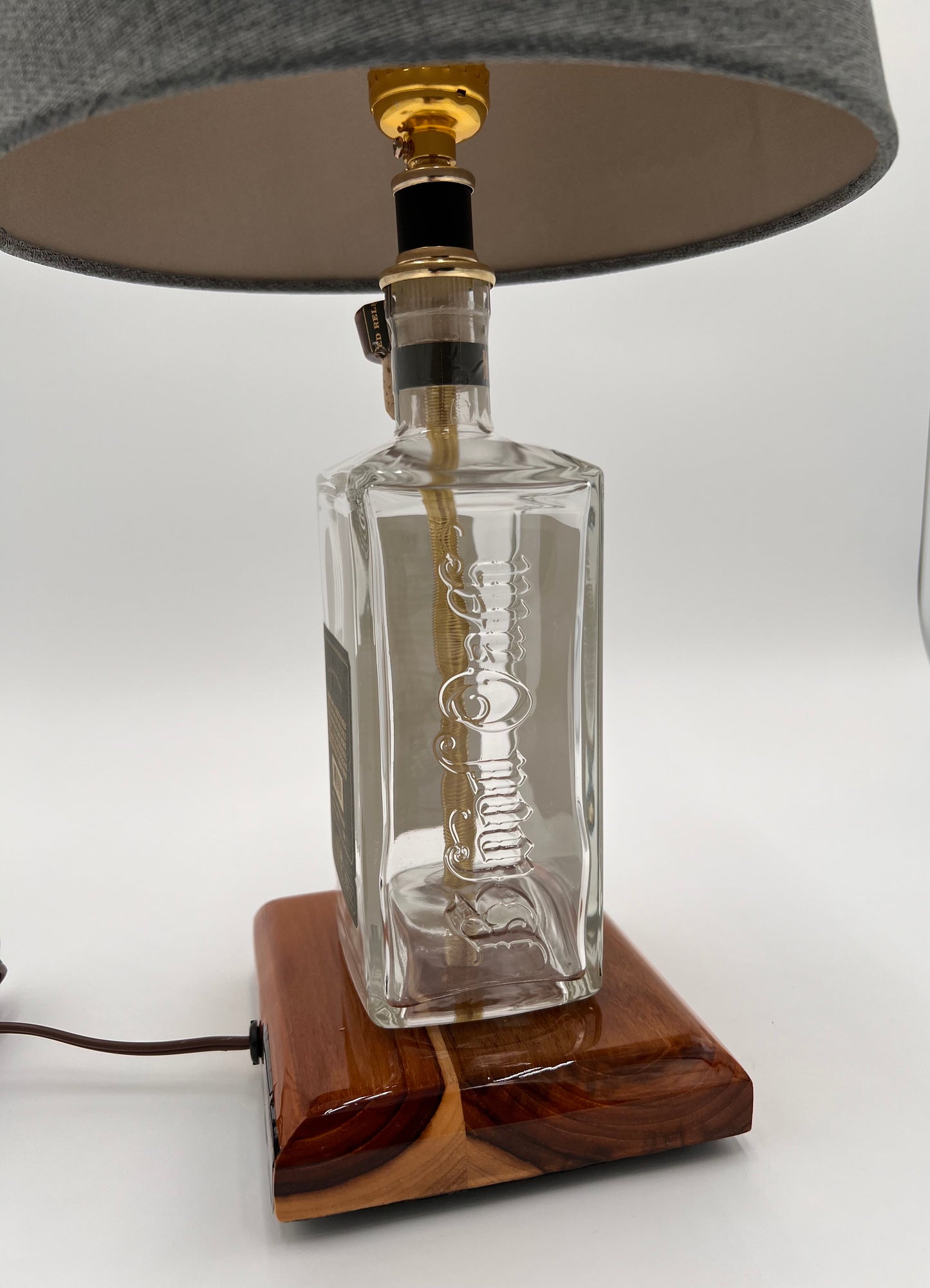 Blood Oath Bourbon Bottle Lamp