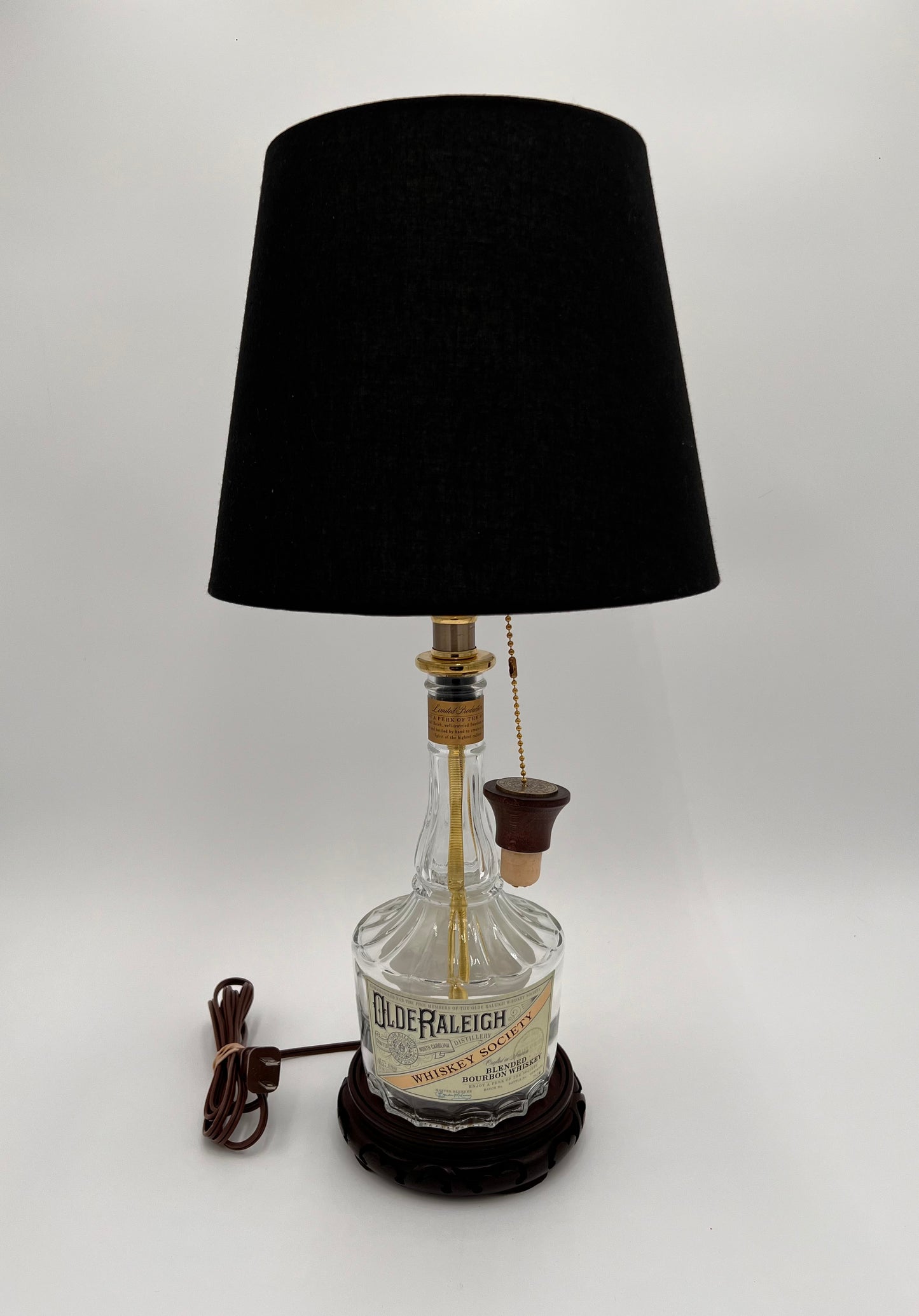 Olde Raleigh Bourbon Bottle Lamp