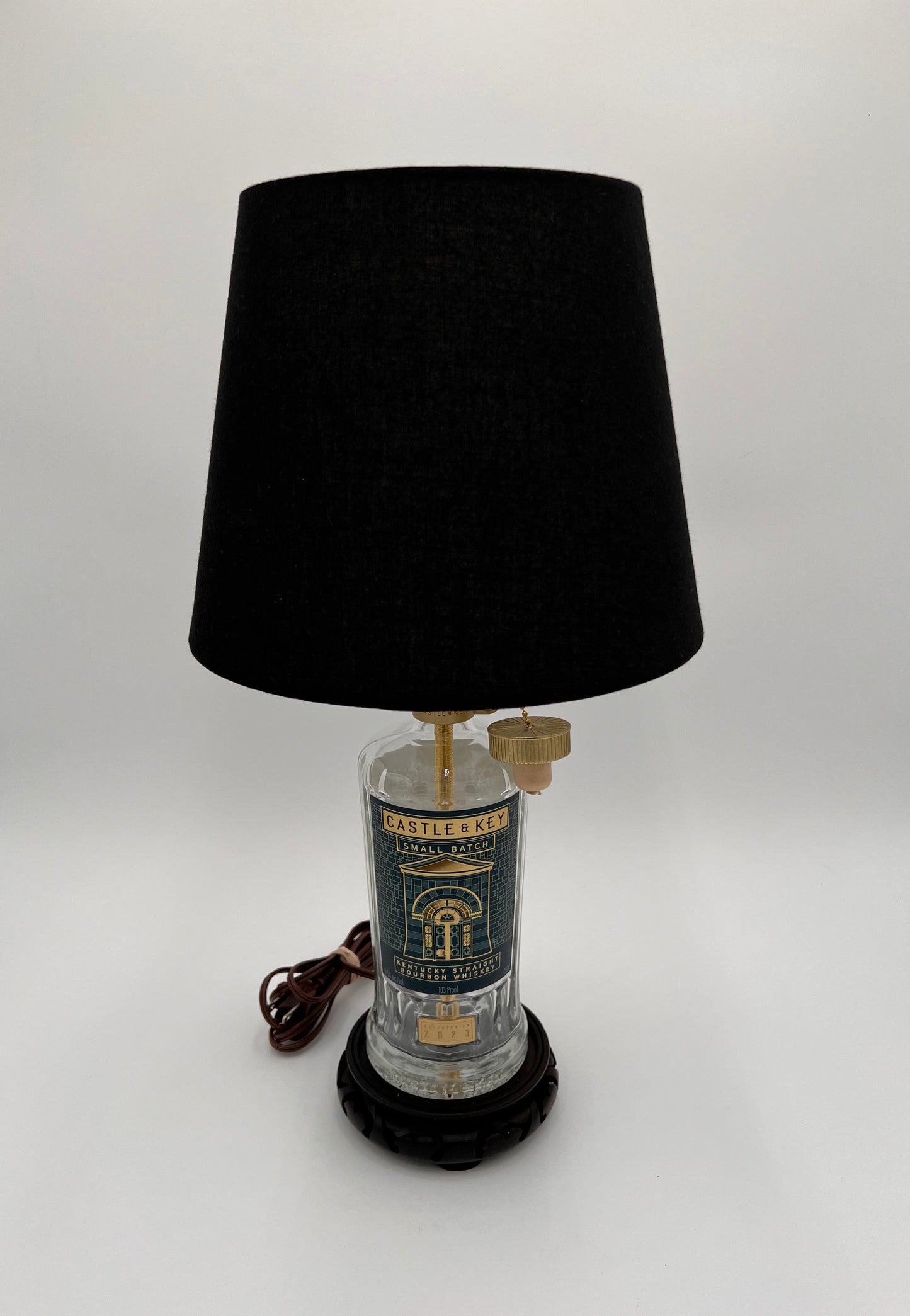 Castle & Key Bourbon Bottle Lamp