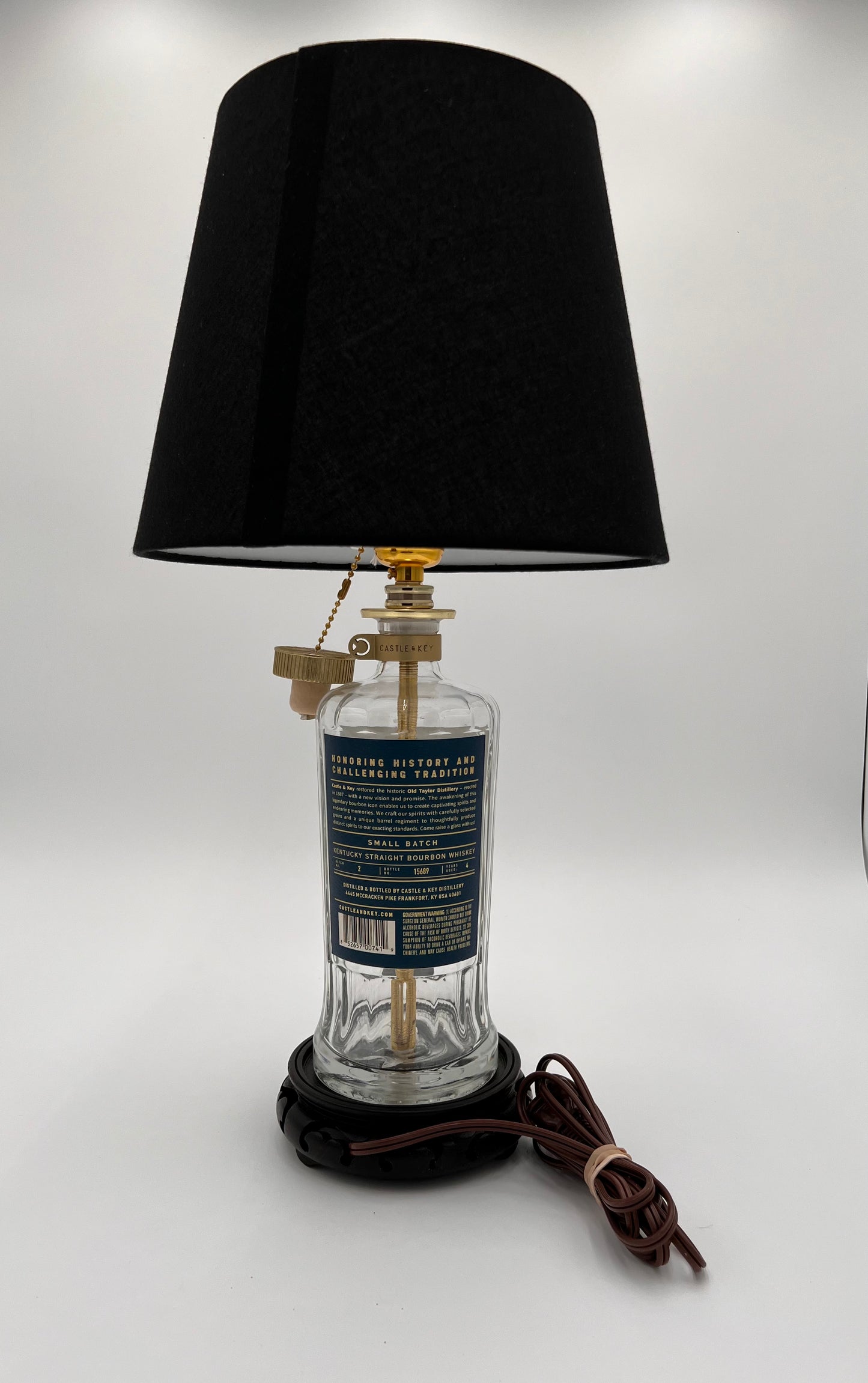 Castle & Key Bourbon Bottle Lamp