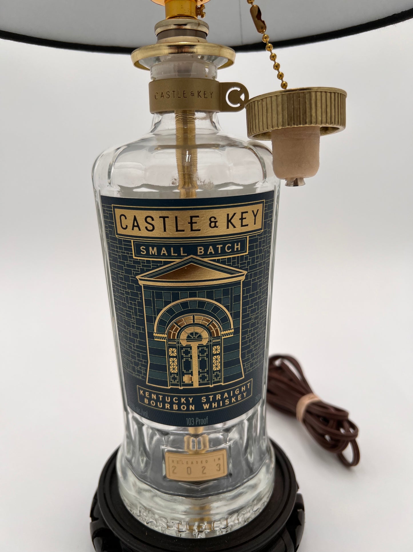 Castle & Key Bourbon Bottle Lamp