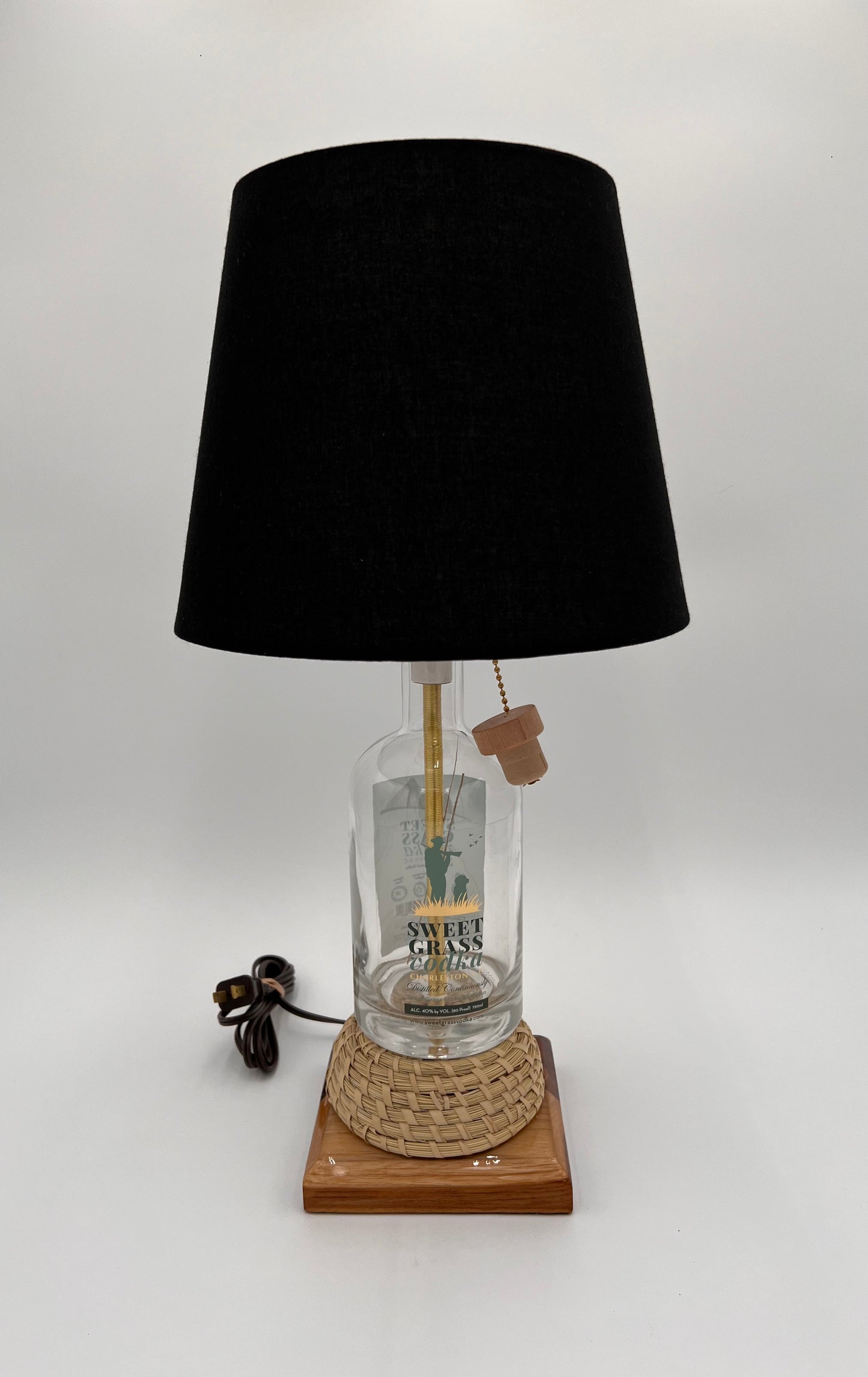 Sweet Grass Vodka Bottle Lamp