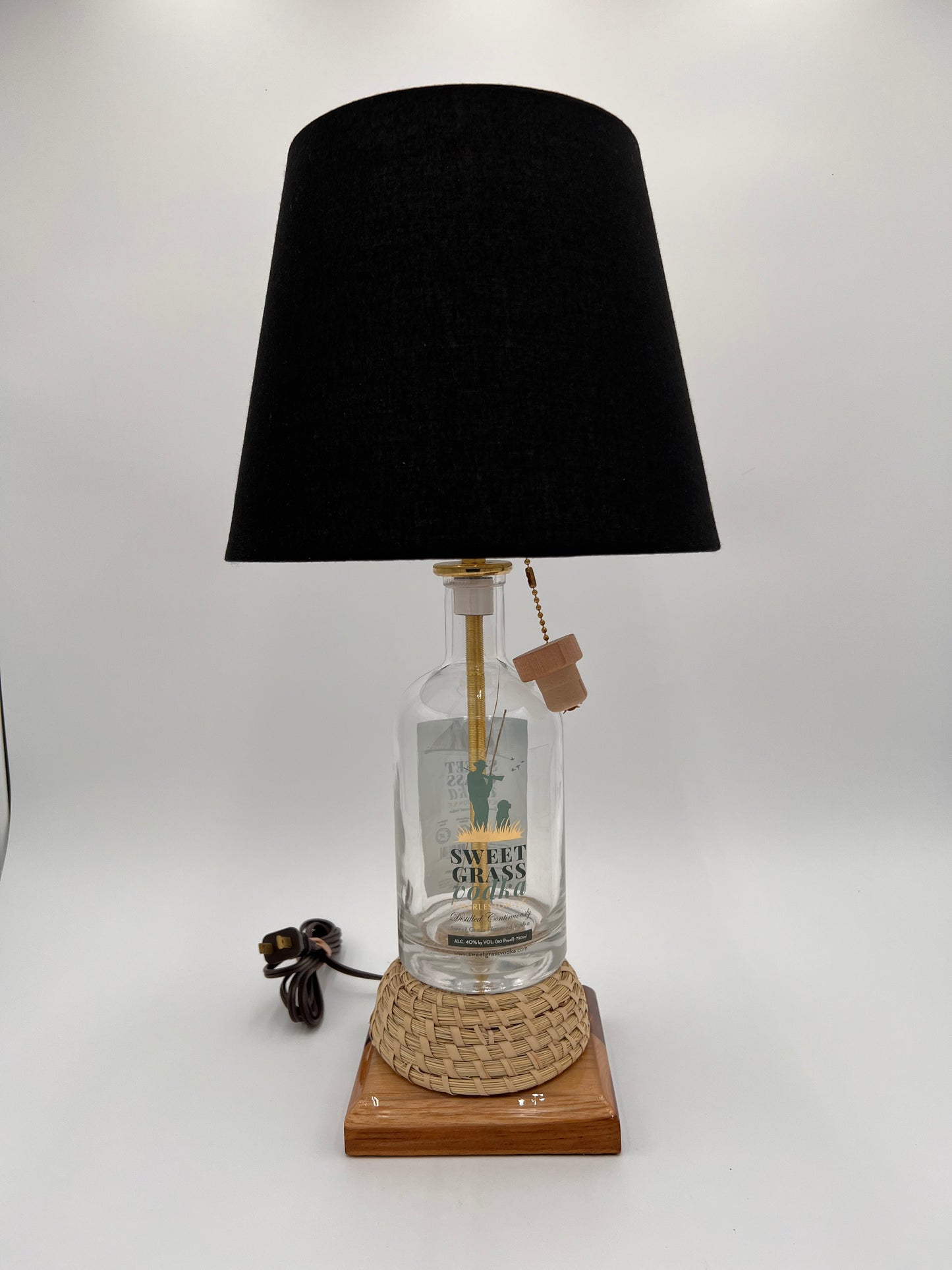 Sweet Grass Vodka Bottle Lamp