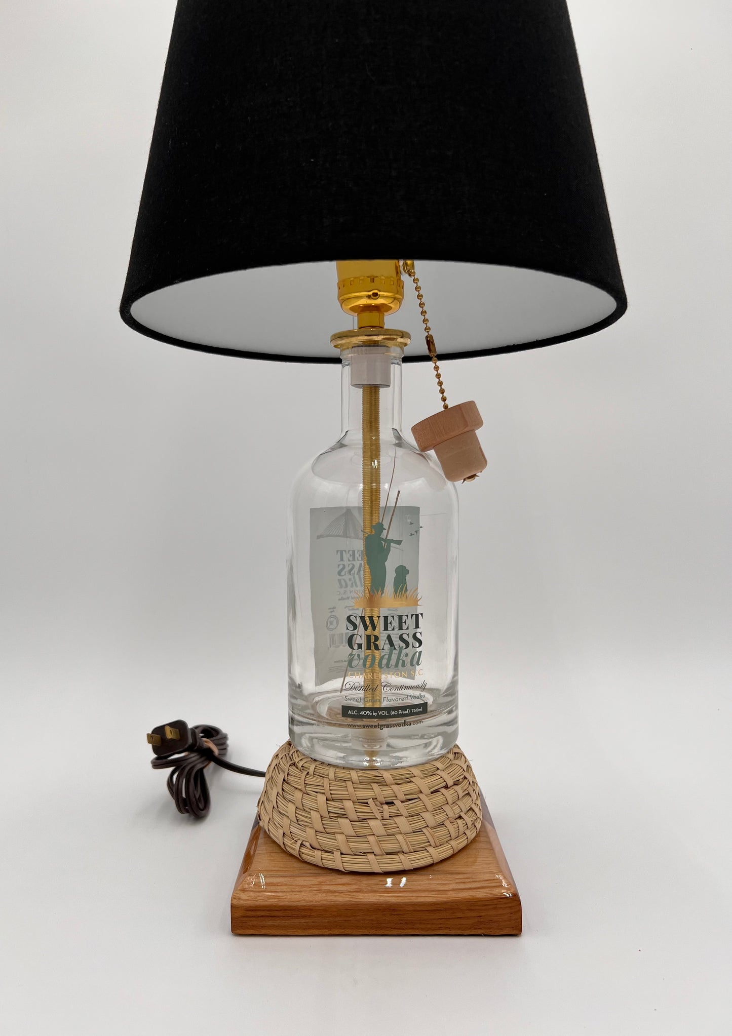 Sweet Grass Vodka Bottle Lamp