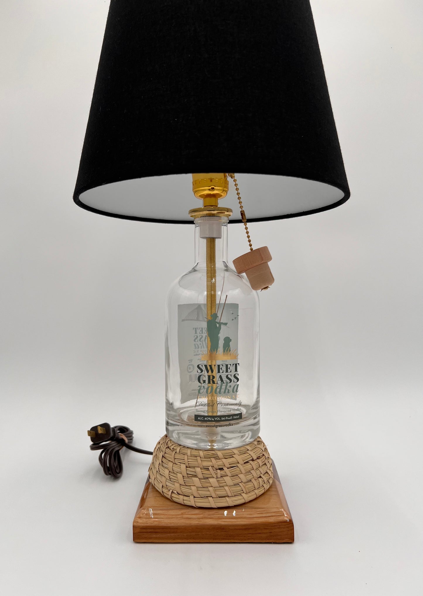 Sweet Grass Vodka Bottle Lamp