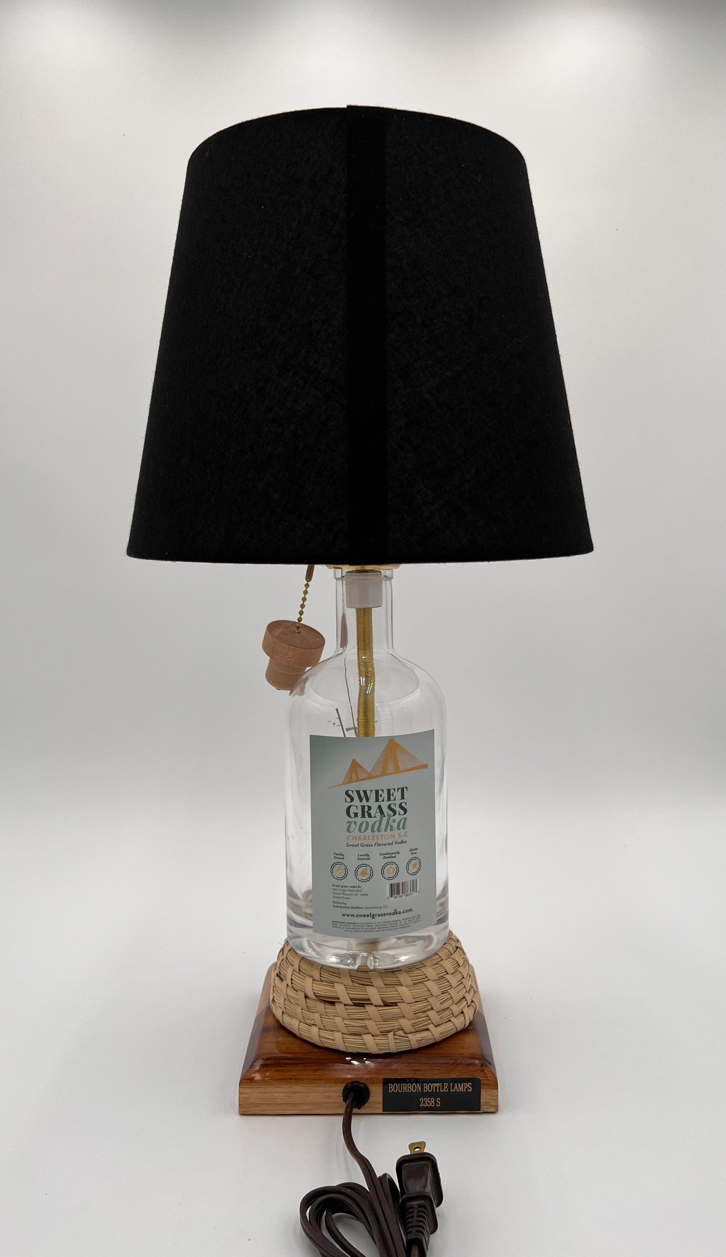 Sweet Grass Vodka Bottle Lamp