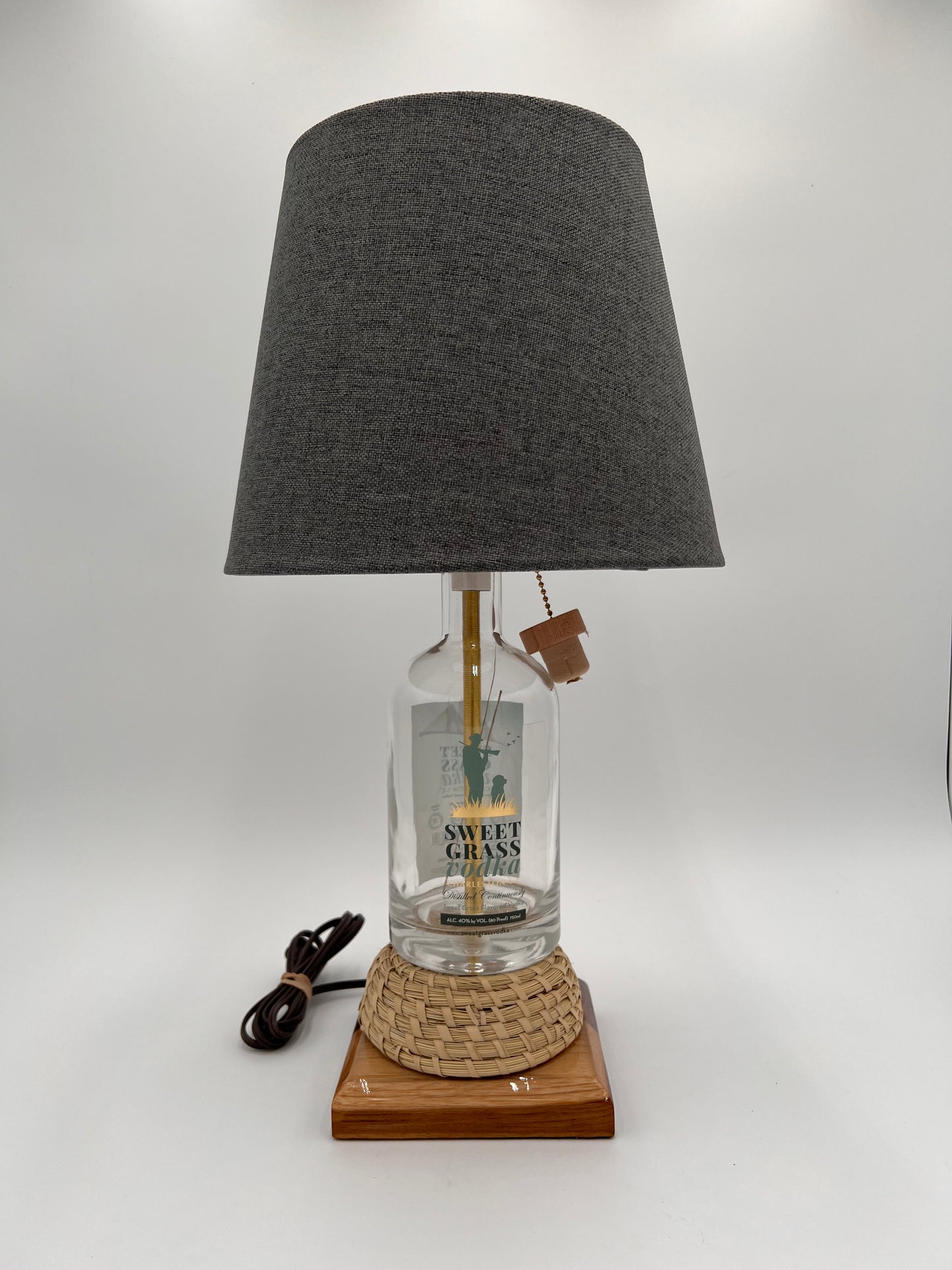 Sweet Grass Vodka Bottle Lamp