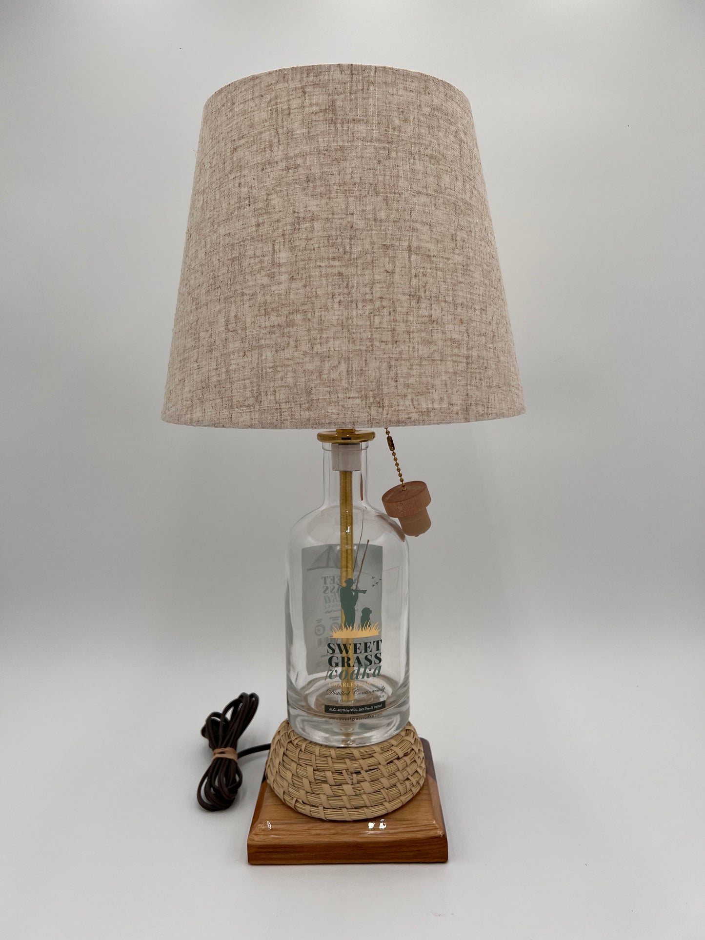 Sweet Grass Vodka Bottle Lamp