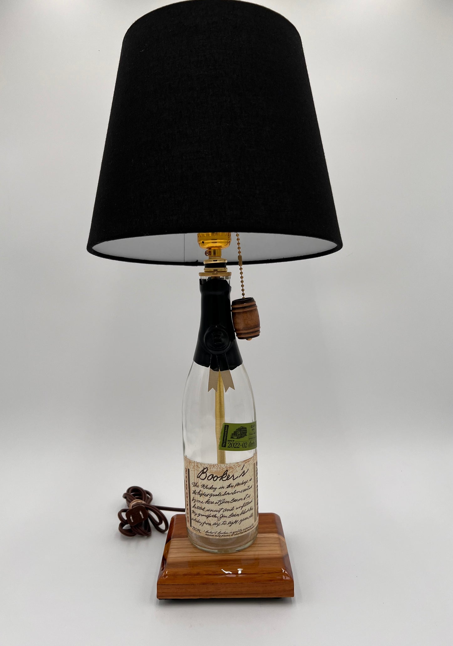 Bookers Bourbon Bottle Lamp