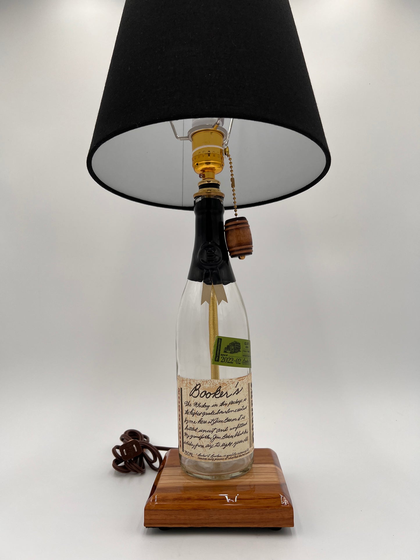 Bookers Bourbon Bottle Lamp