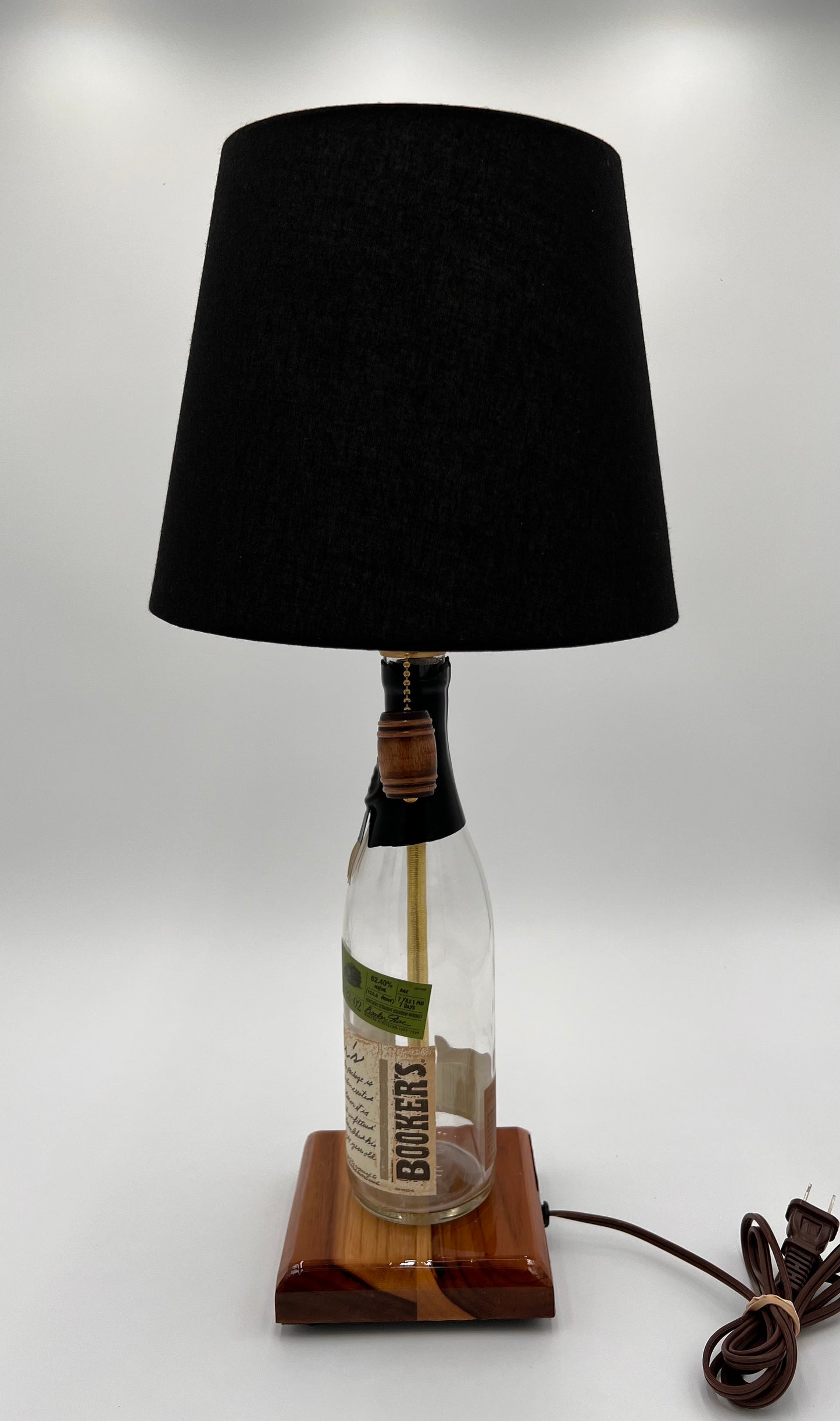 Bookers Bourbon Bottle Lamp